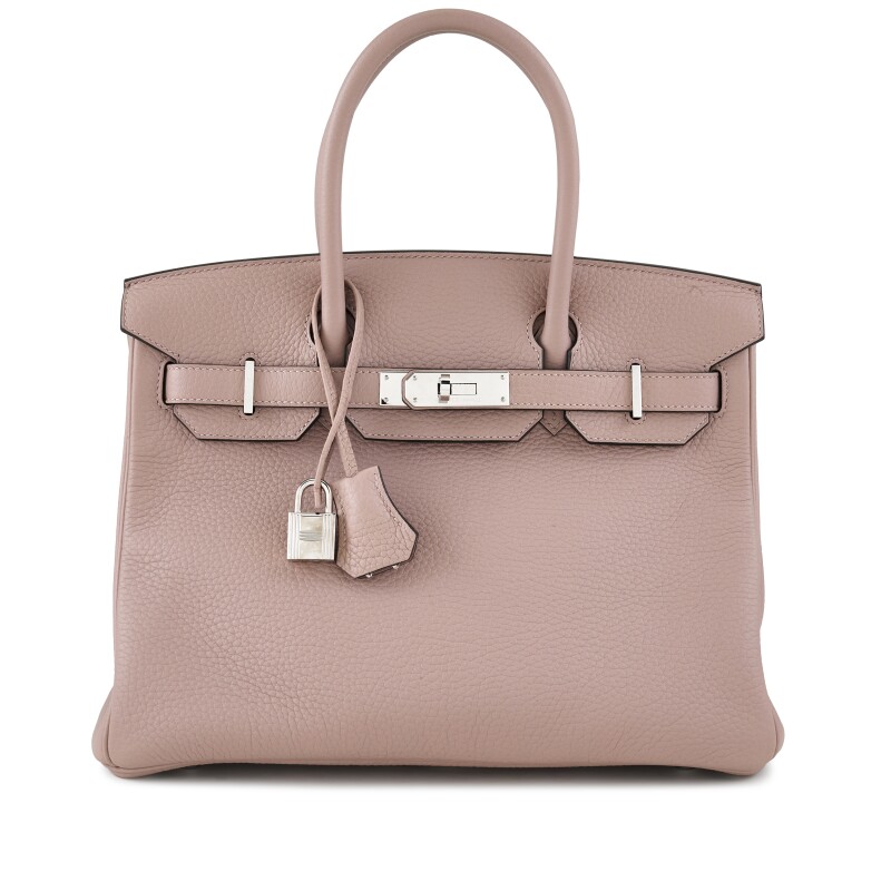 Hermes Glycine Togo Birkin 30 Palladium Hardware, 2015