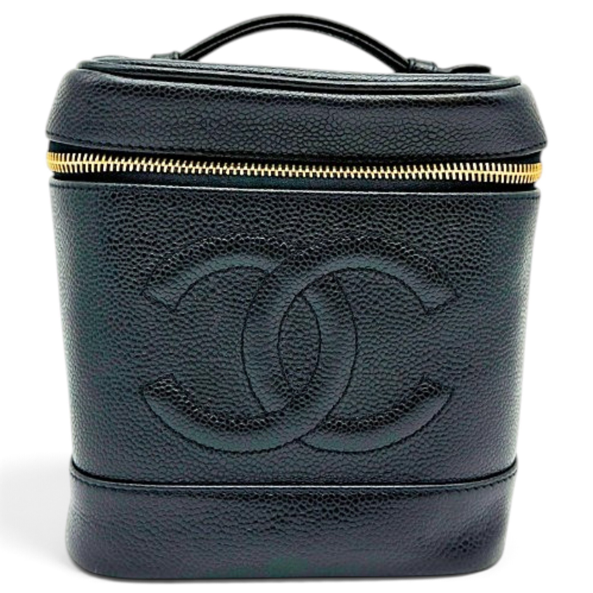 Vanity leather handbag