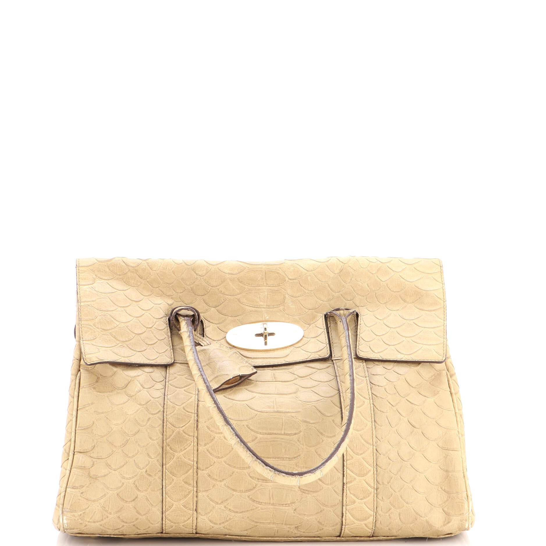 Bayswater Satchel Crocodile Embossed Leather Medium