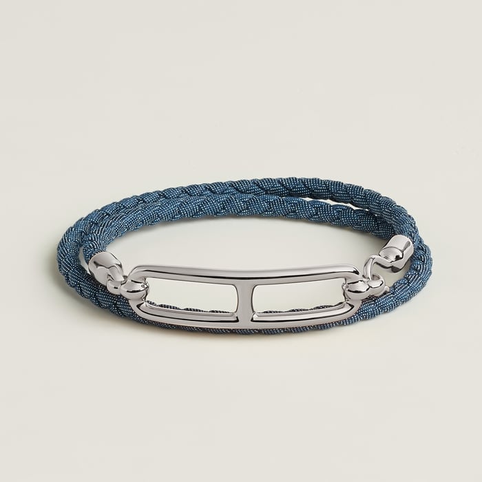 Jean Brut Roulis Double Tour Jean Bracelet