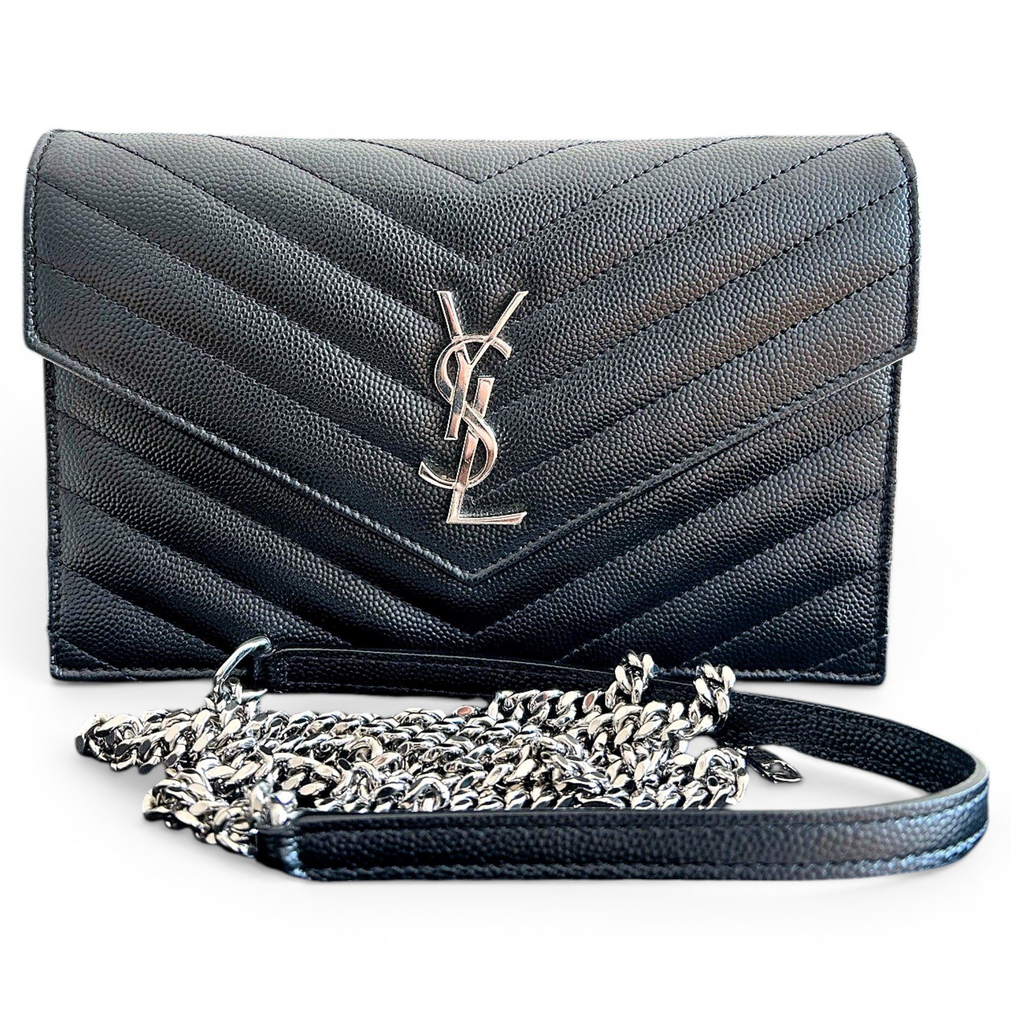 Portefeuille enveloppe leather handbag