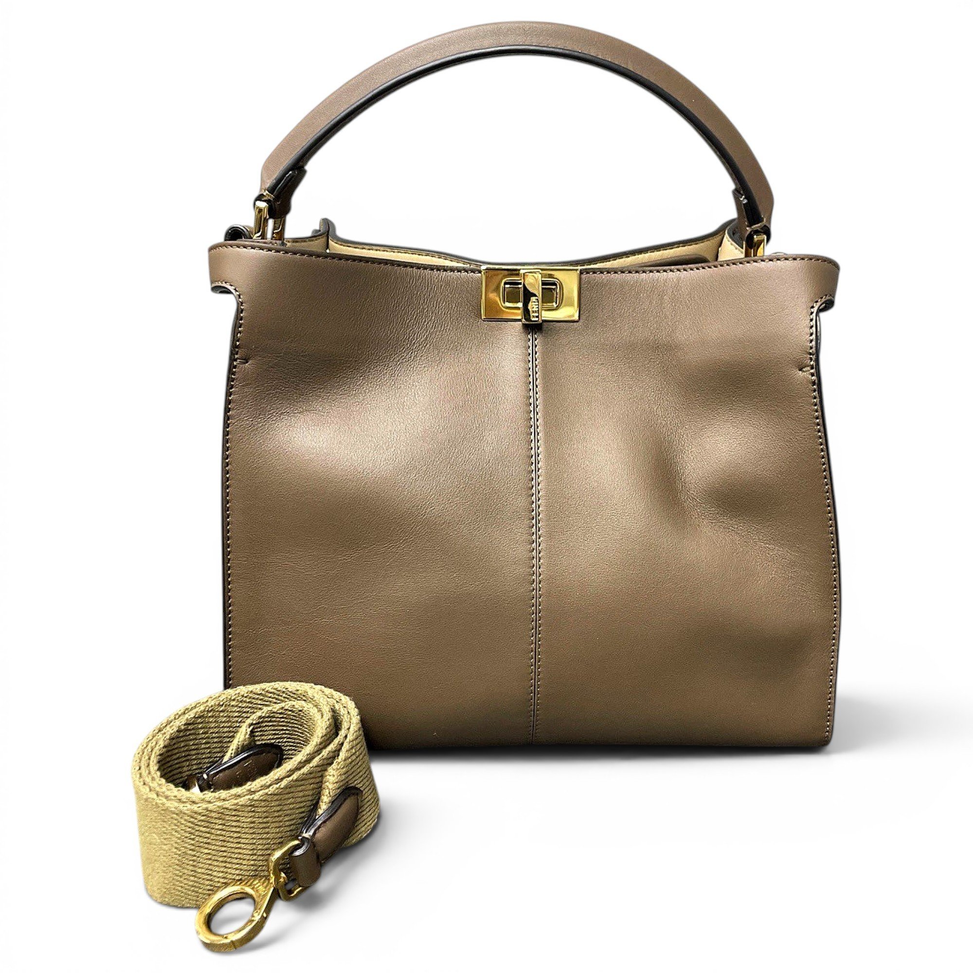 Peekaboo leather handbag
