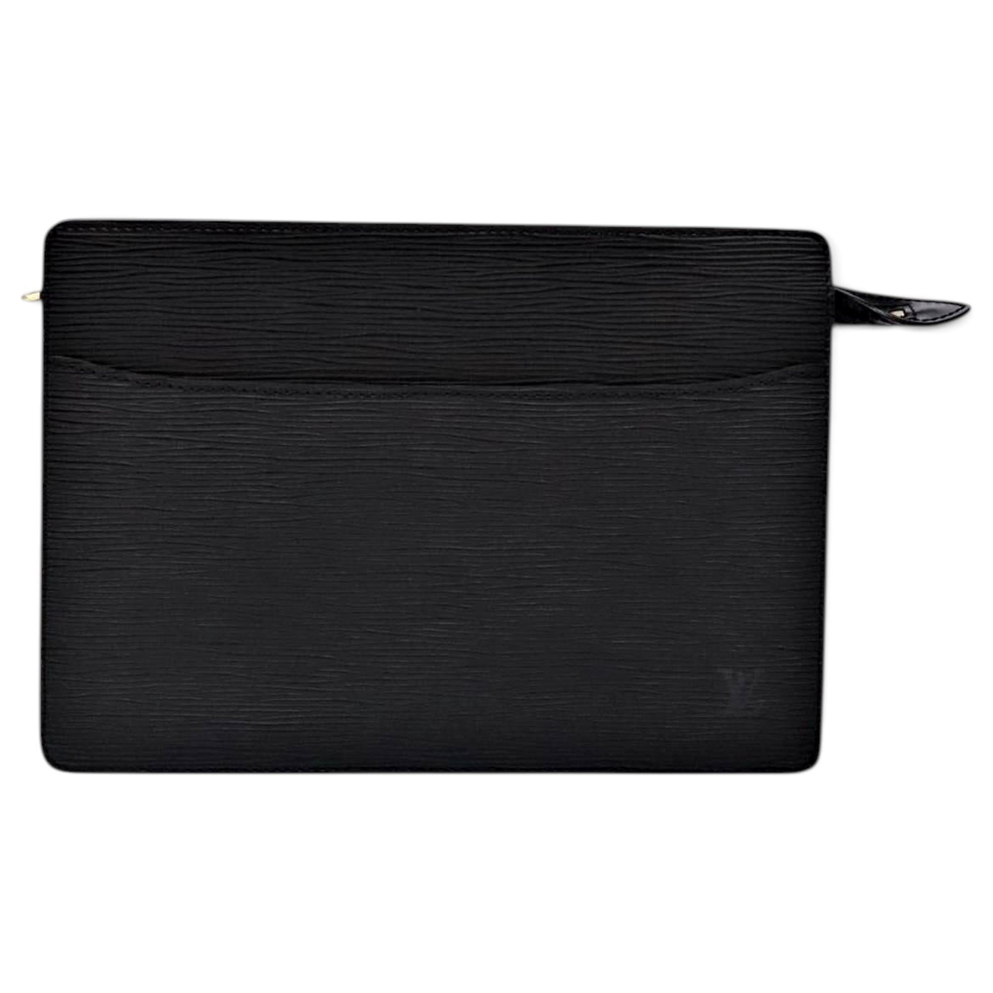 Leather clutch bag