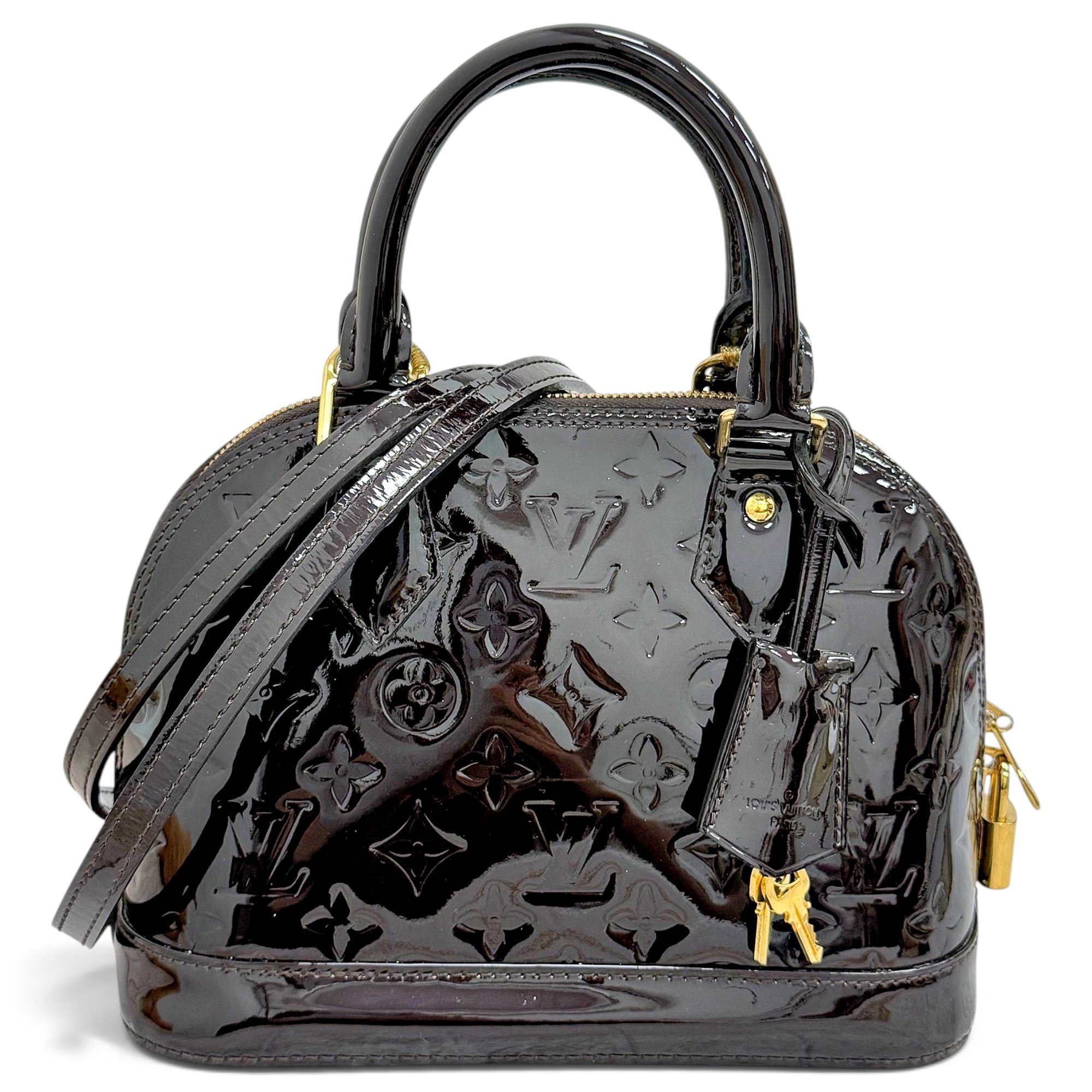 Alma BB patent leather handbag