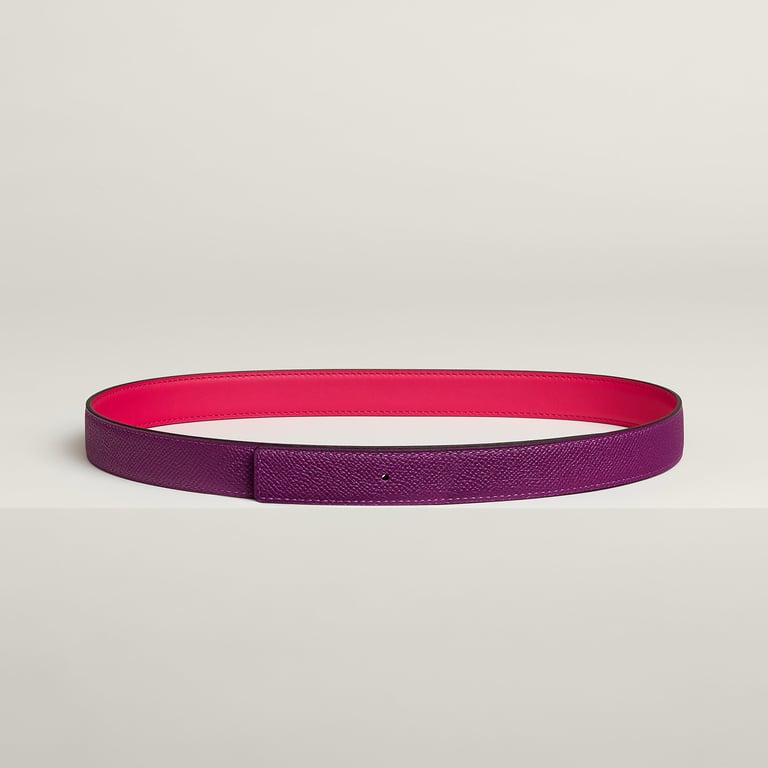 Reversible leather strap 24 mm