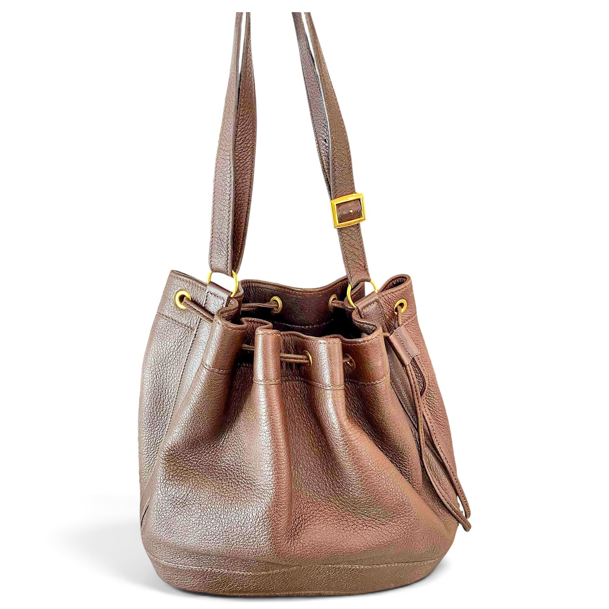 Market leather handbag