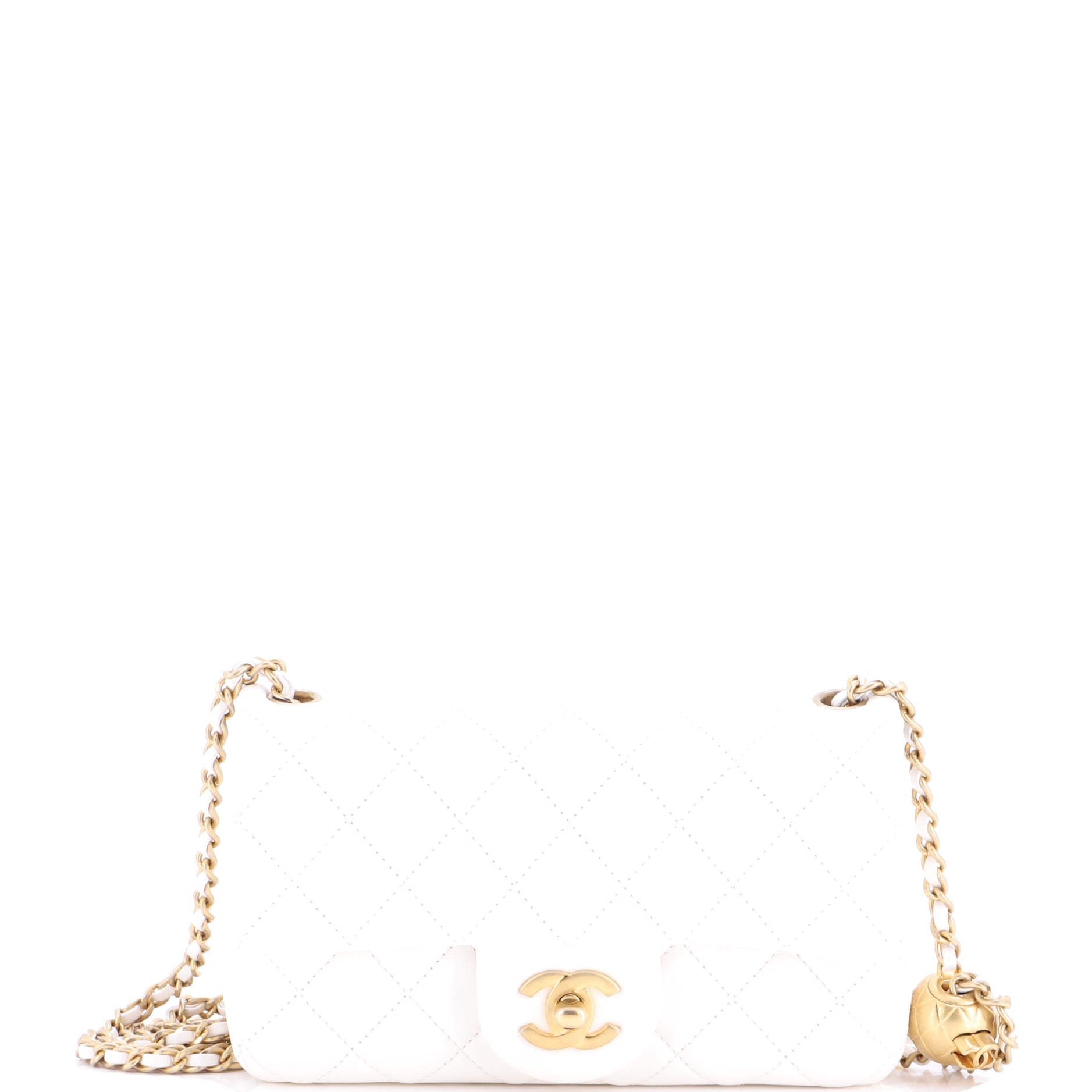 Chanel Pearl Crush Flap Bag Quilted Lambskin Mini
