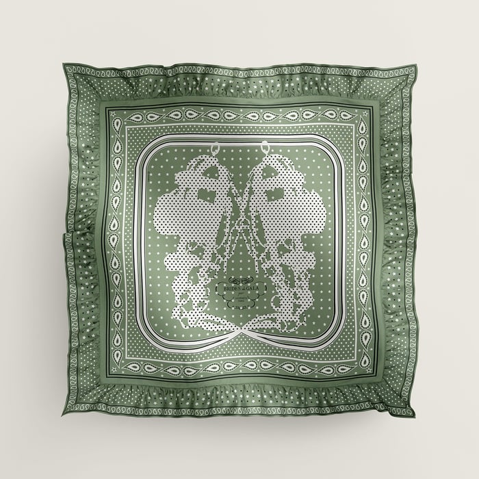Brides De Gala Bandana a Pois Scarf 70