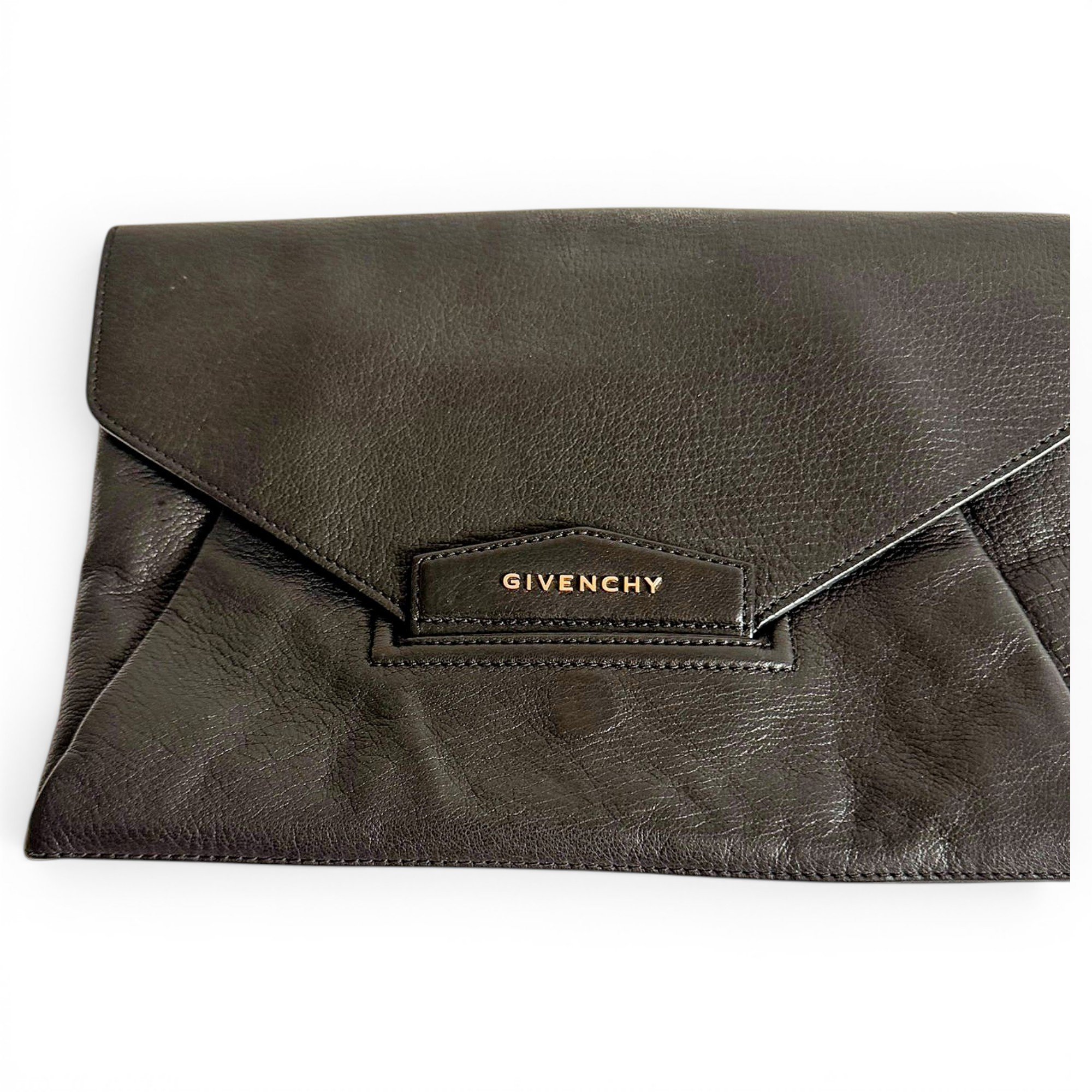 Antigona leather clutch bag