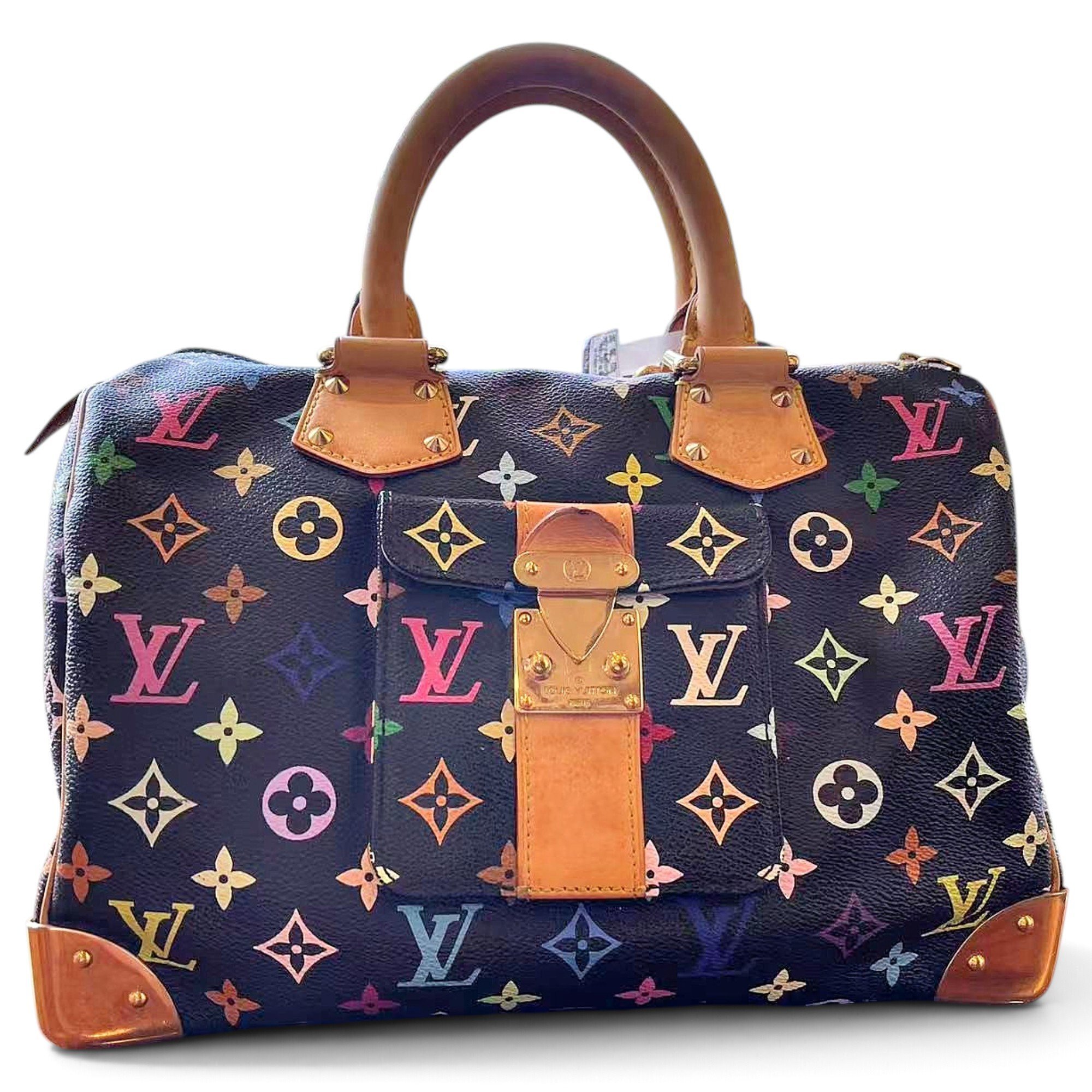 Speedy leather bowling bag