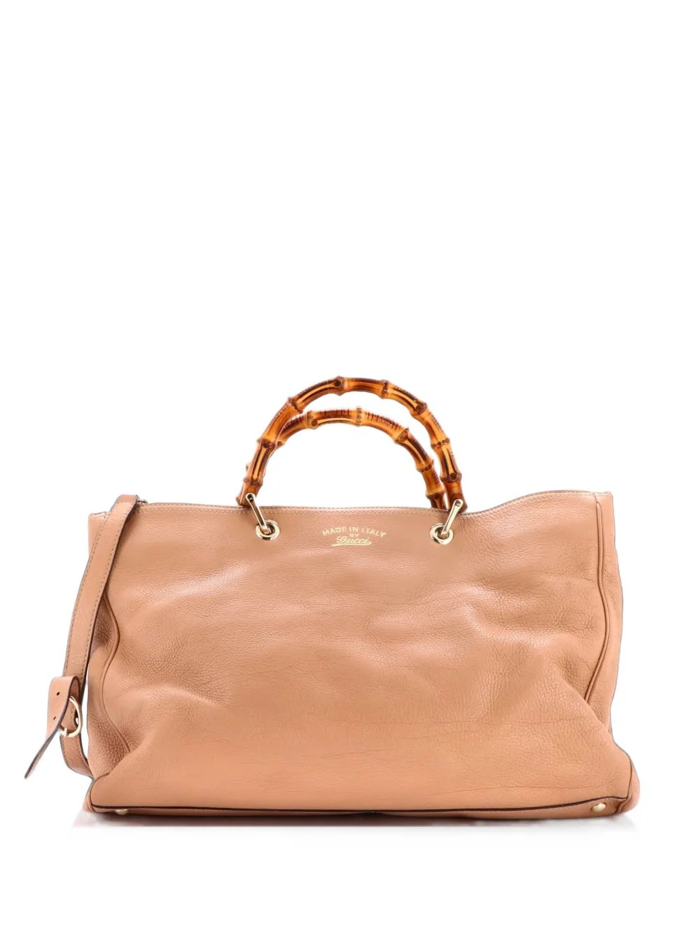 Bamboo Shopper Leather Large tote bag