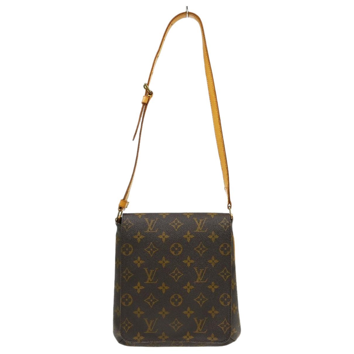 Musette cloth handbag