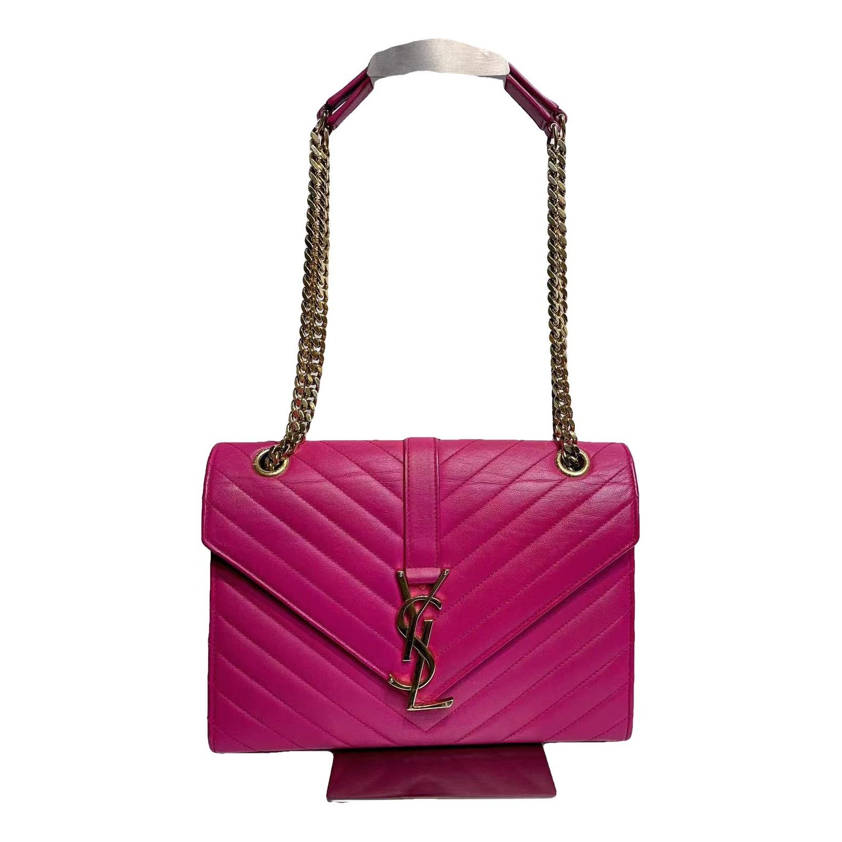 Envelope leather handbag