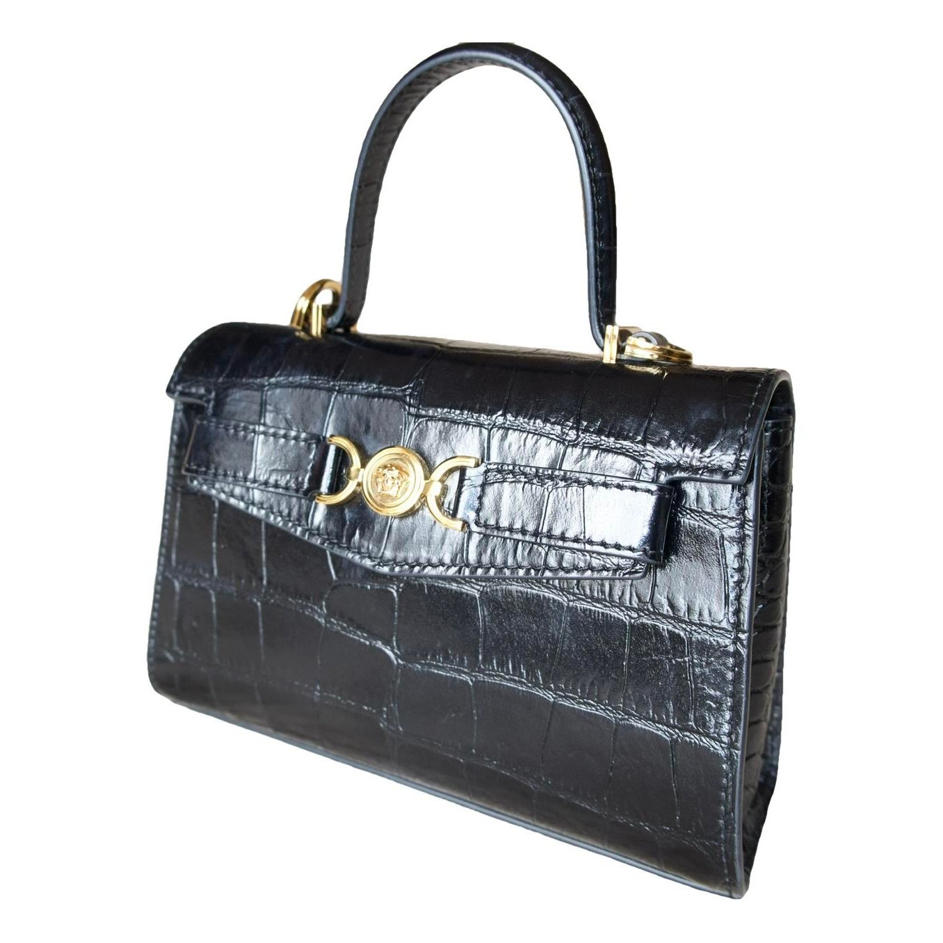 Patent leather handbag
