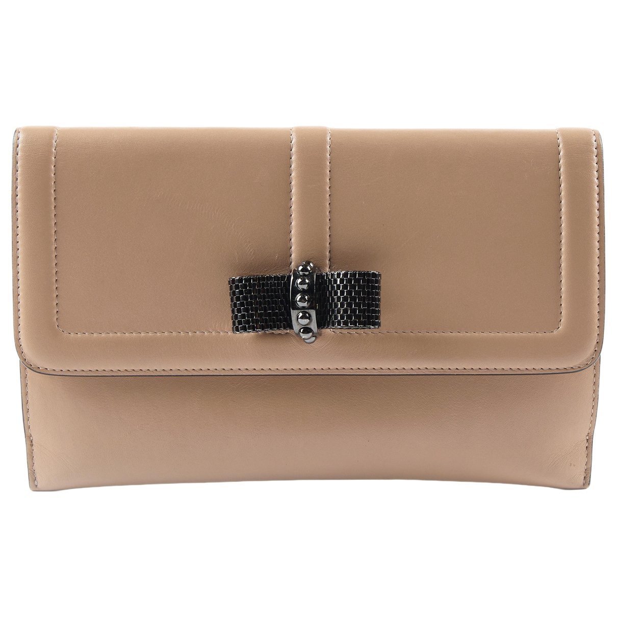 Leather clutch bag