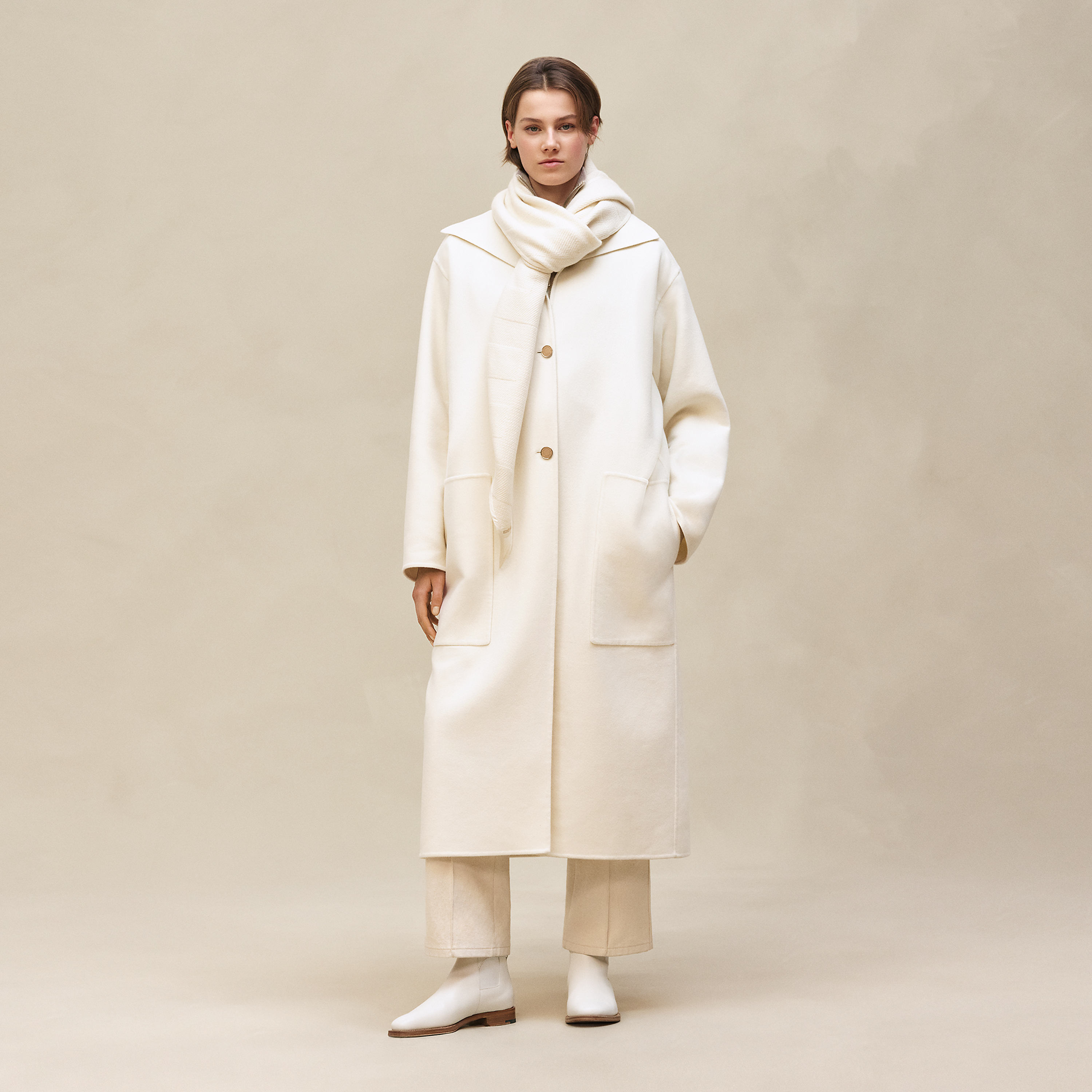 Long cashmere coat