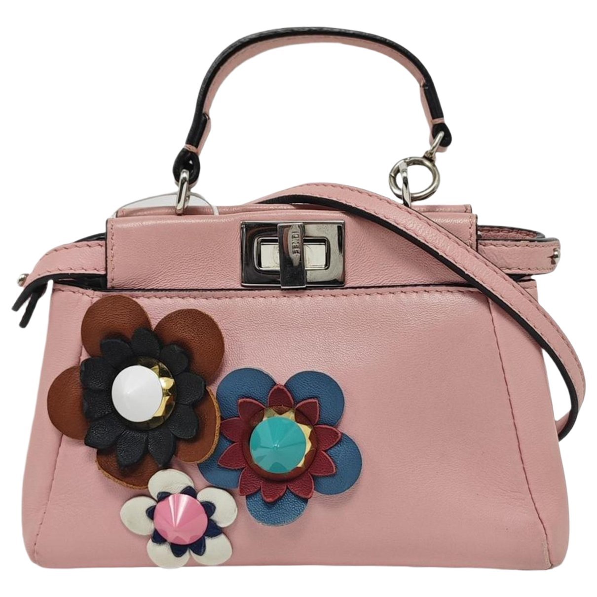 Peekaboo leather handbag