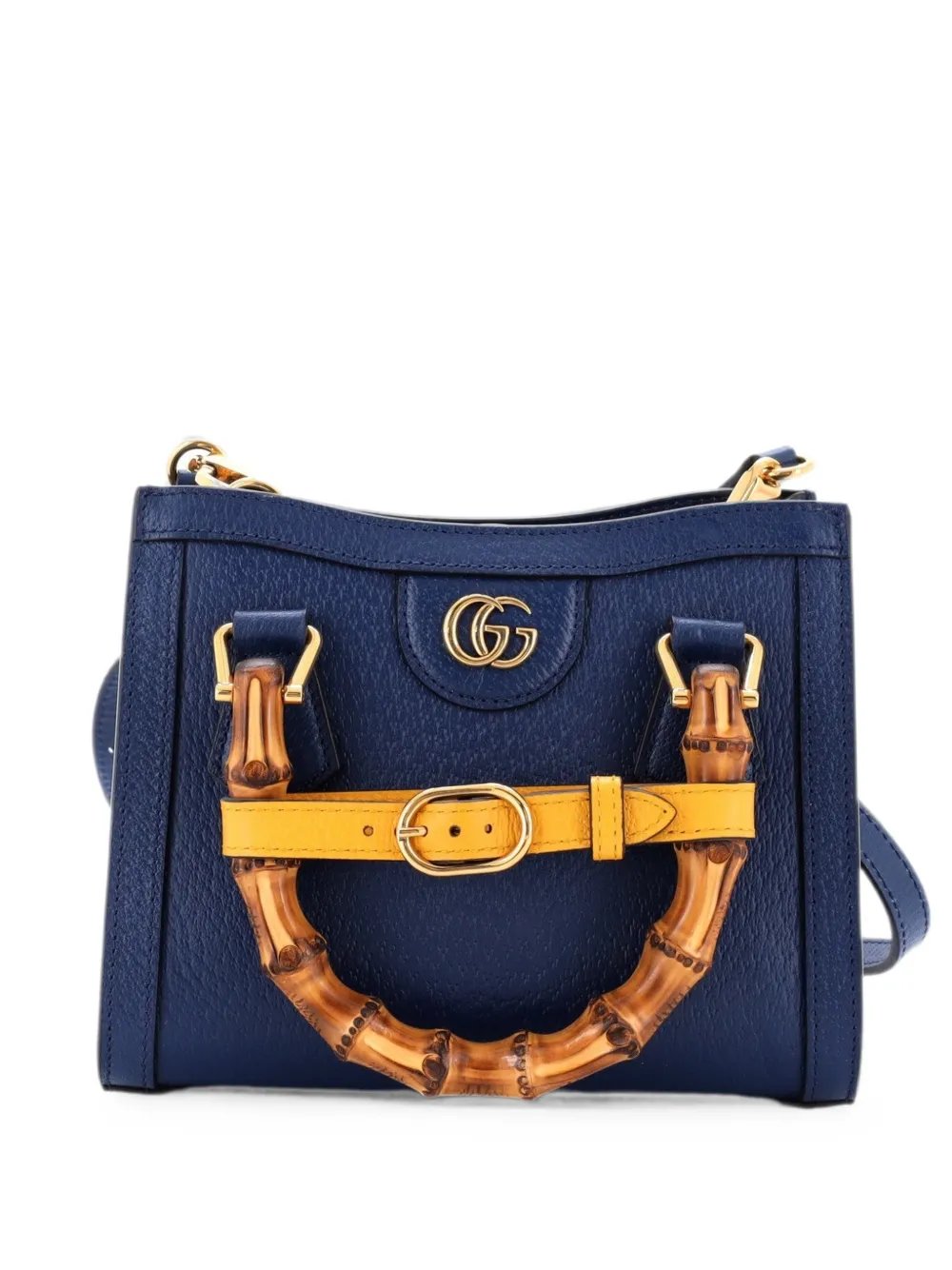 Diana NM Bamboo Handle Tote Leather Mini crossbody bag