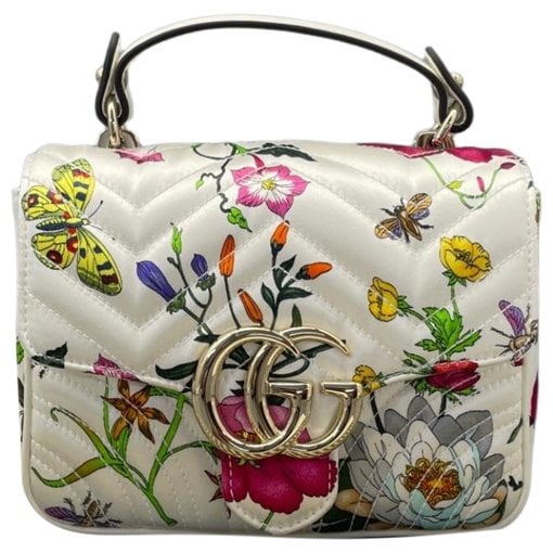 GG Marmont Flap silk handbag