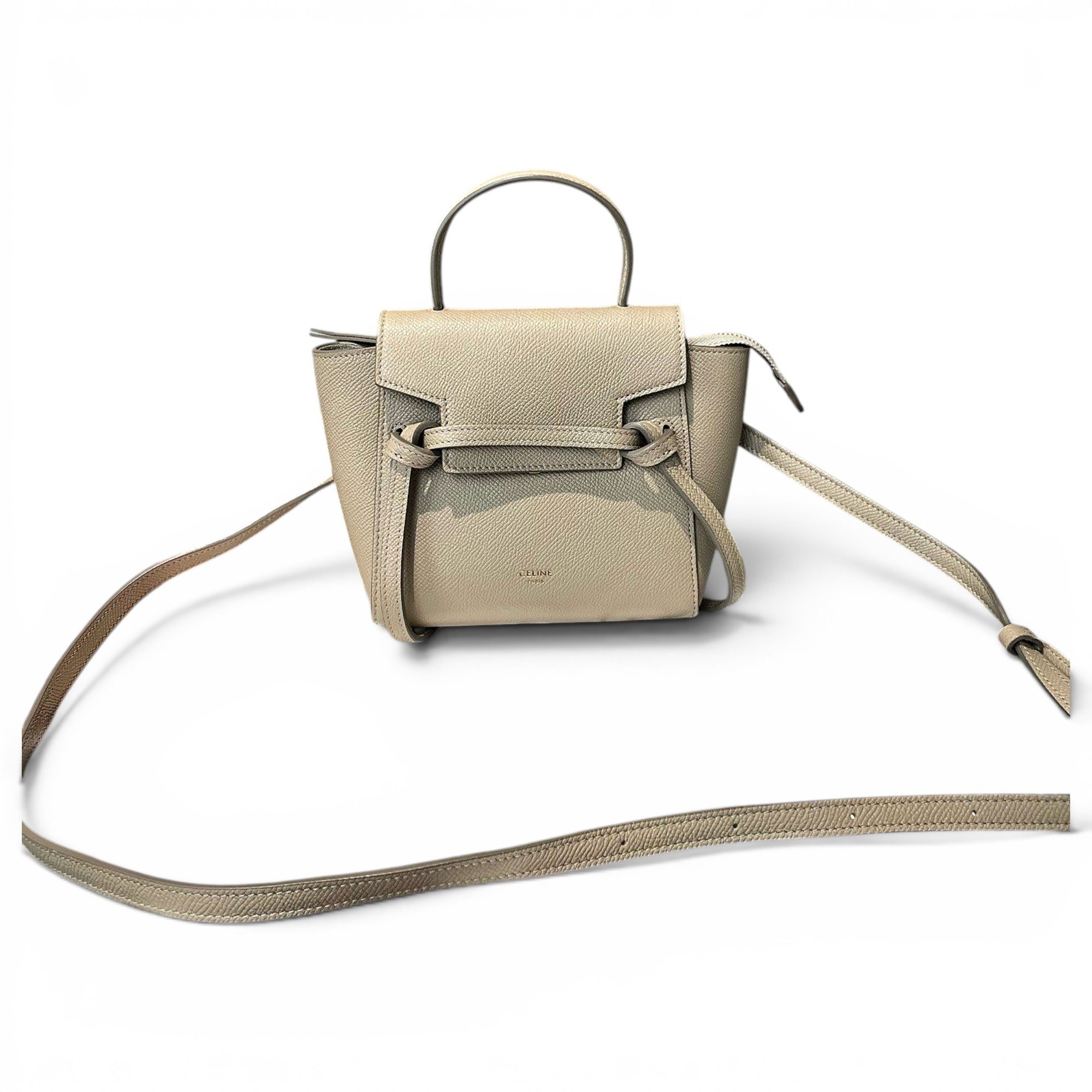 Belt leather handbag