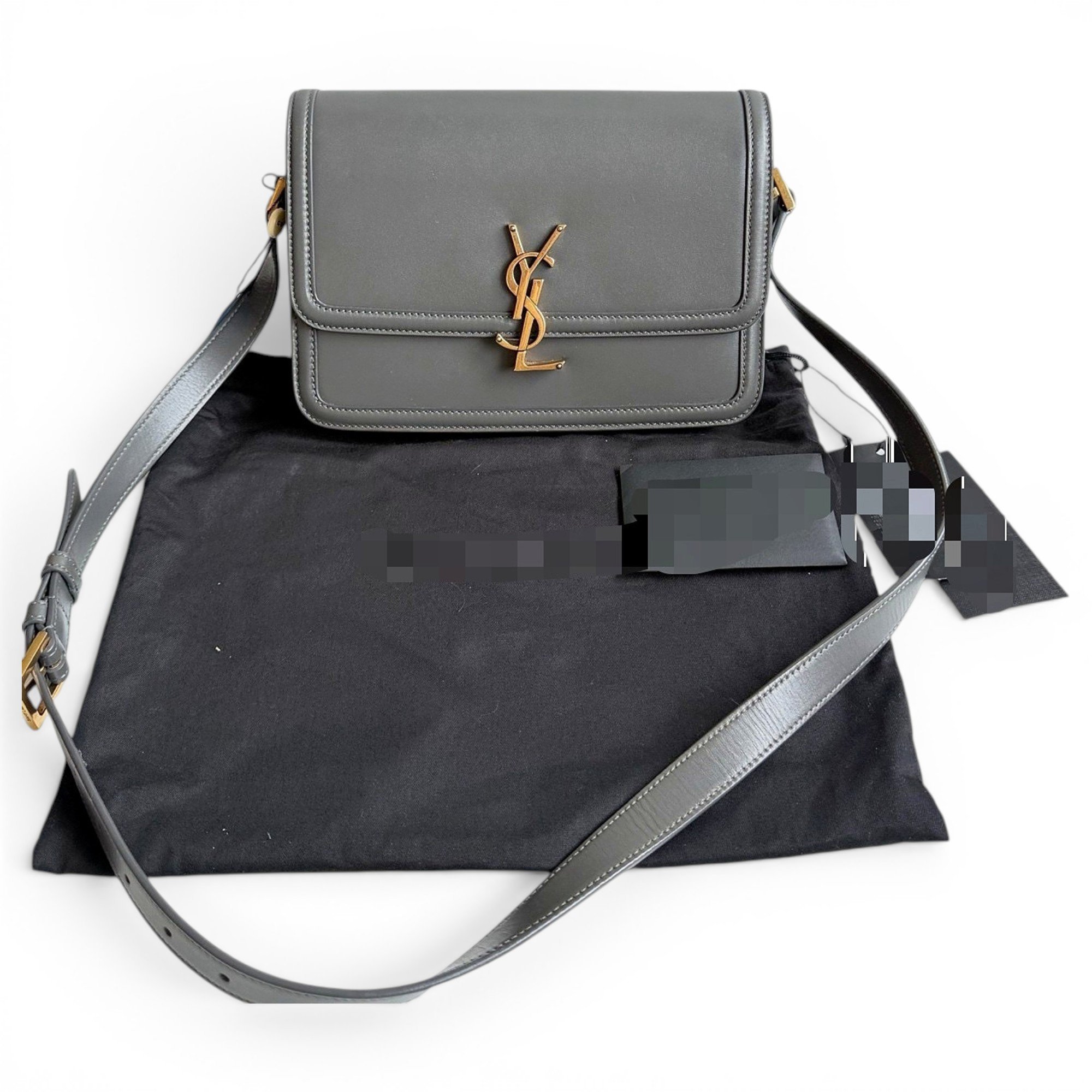 Solférino leather handbag