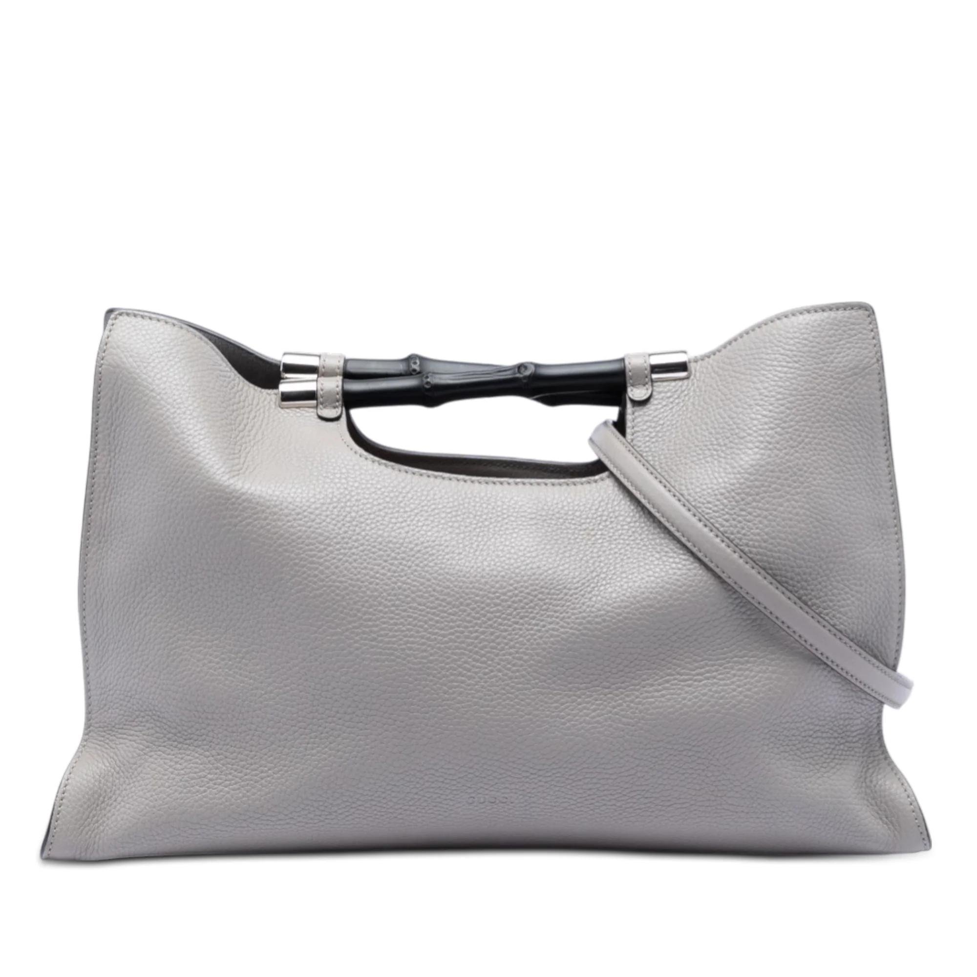 Bamboo pony-style calfskin satchel