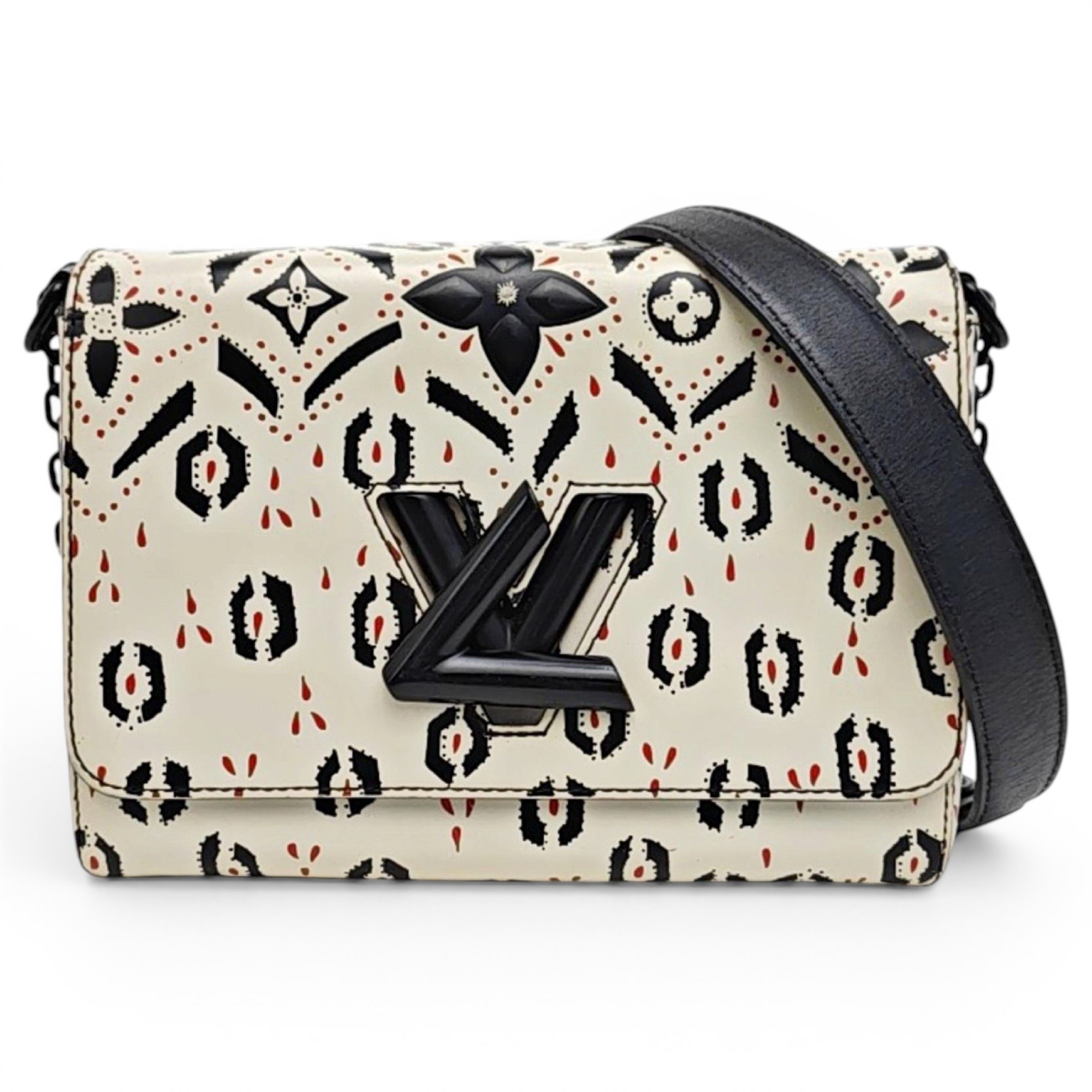 Twist leather handbag