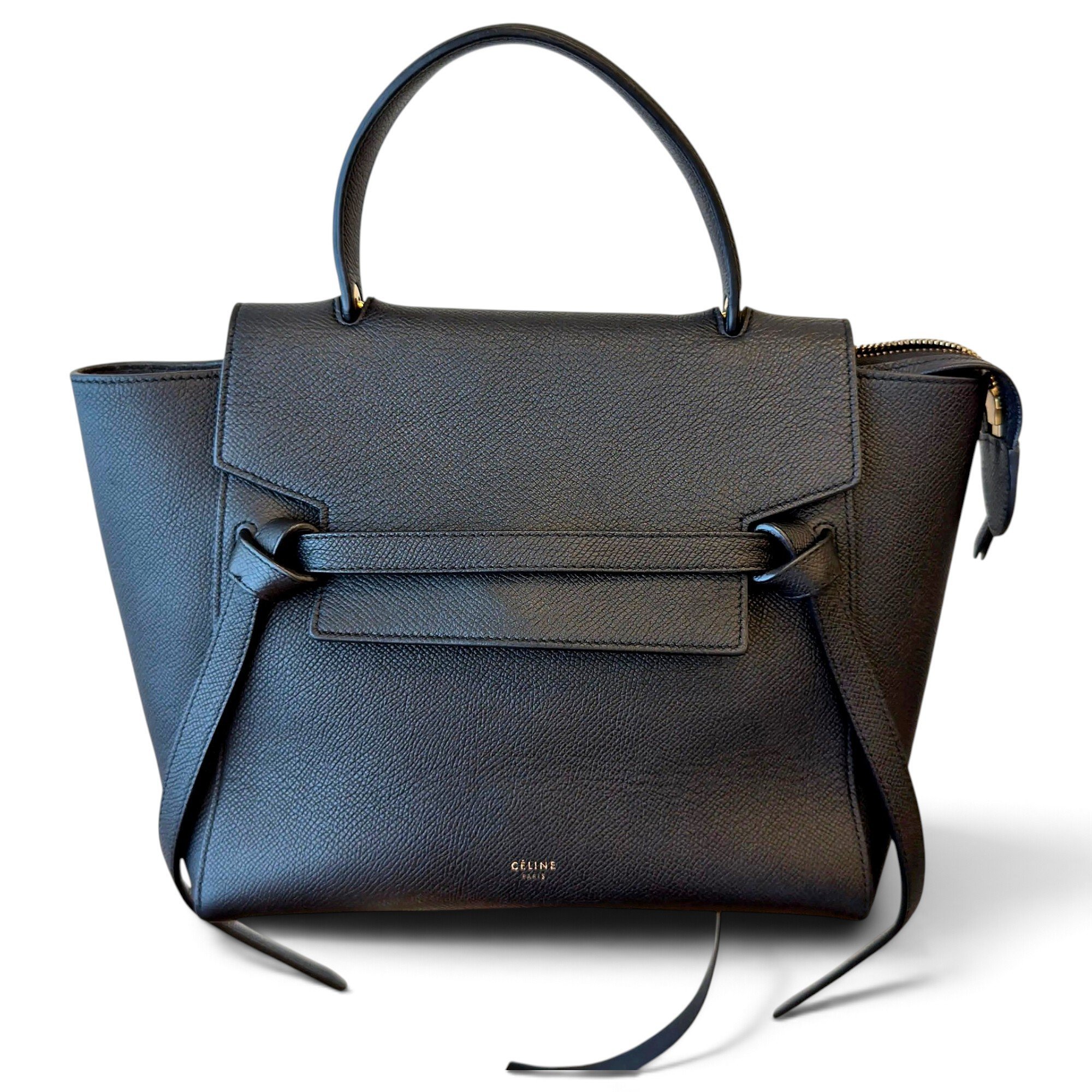 Belt leather handbag