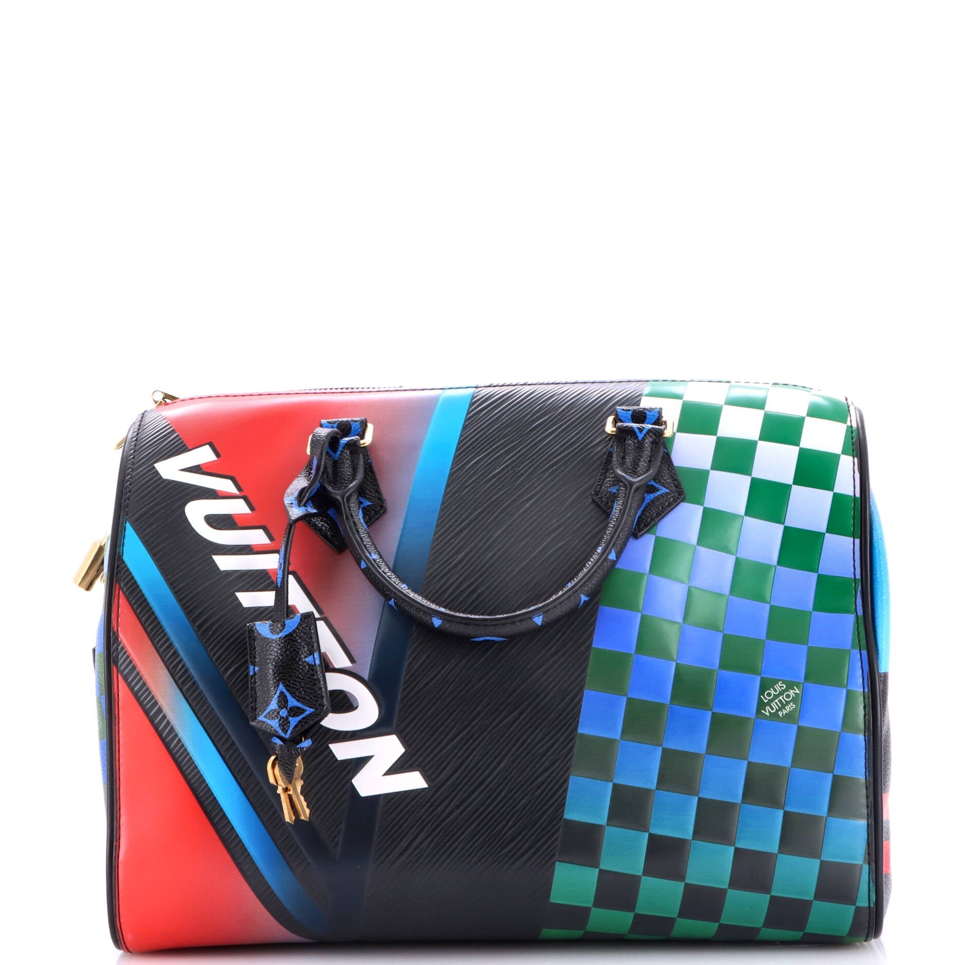 Louis Vuitton Speedy Bandouliere Bag Limited Edition Race Epi Leather 30