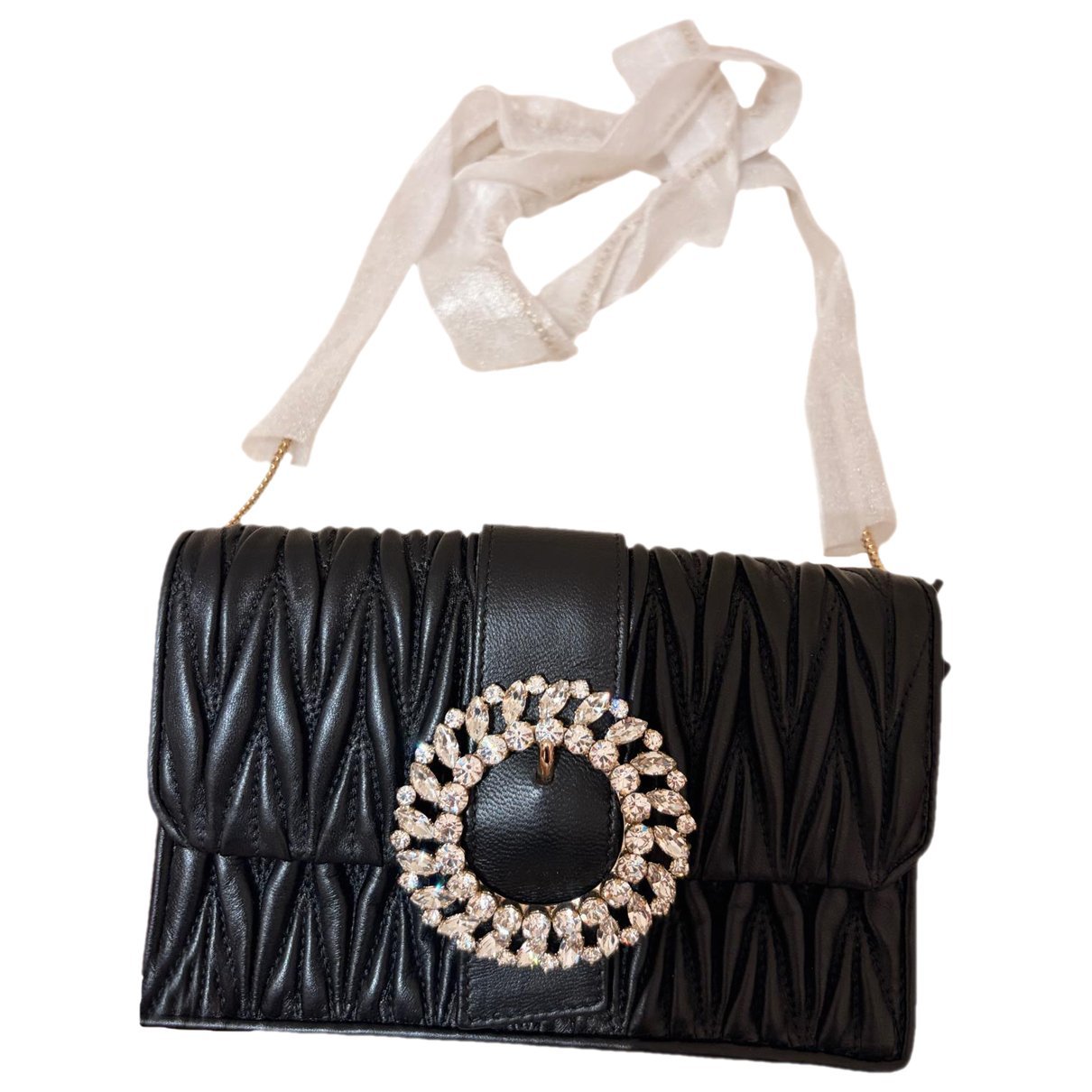 Matelassé leather handbag