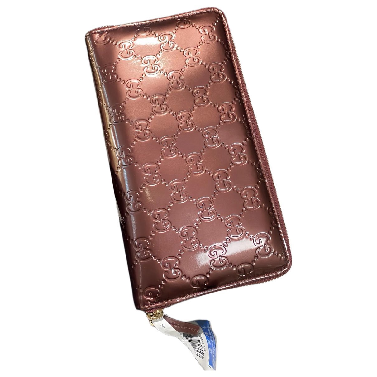 Patent leather clutch bag