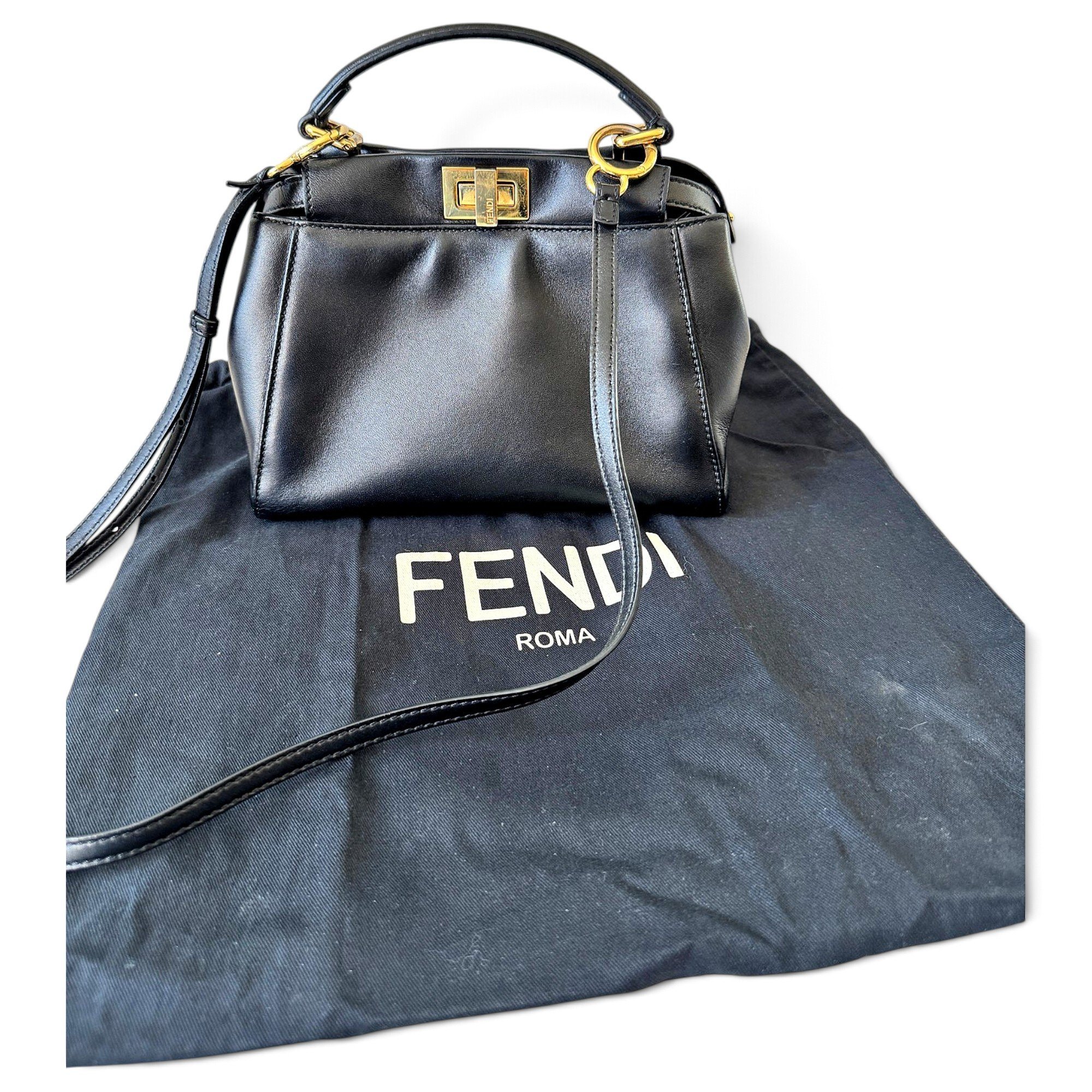 Peekaboo leather handbag