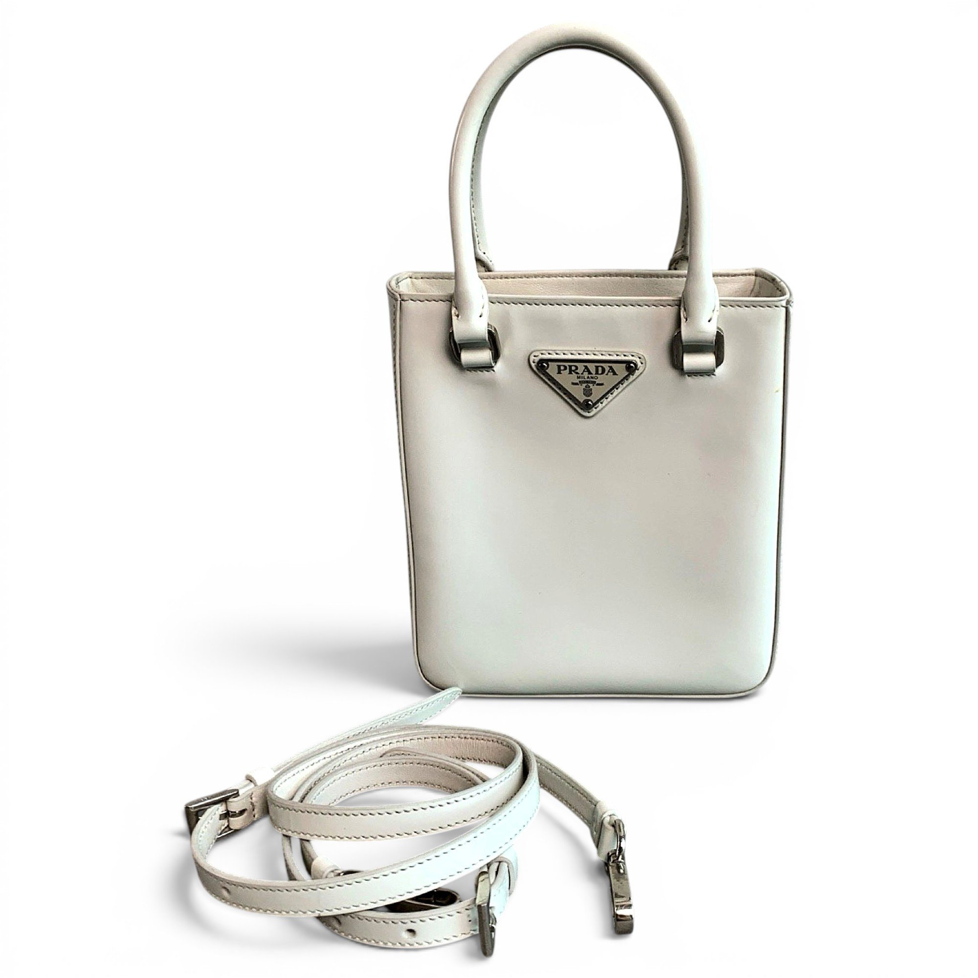 Panier leather handbag
