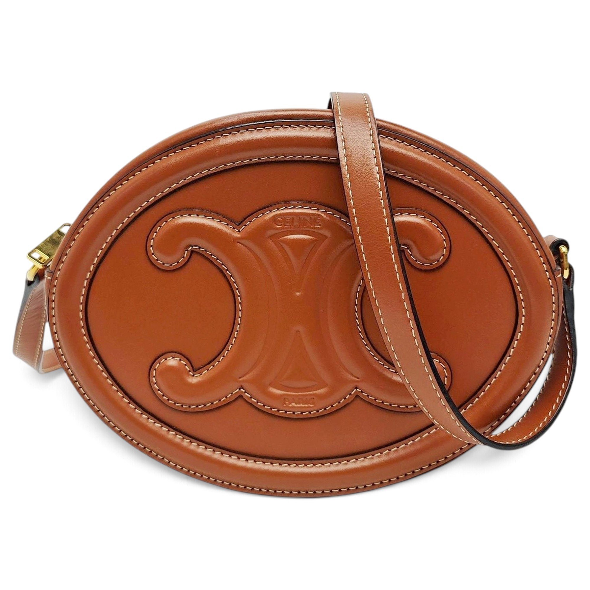 Triomphe leather handbag