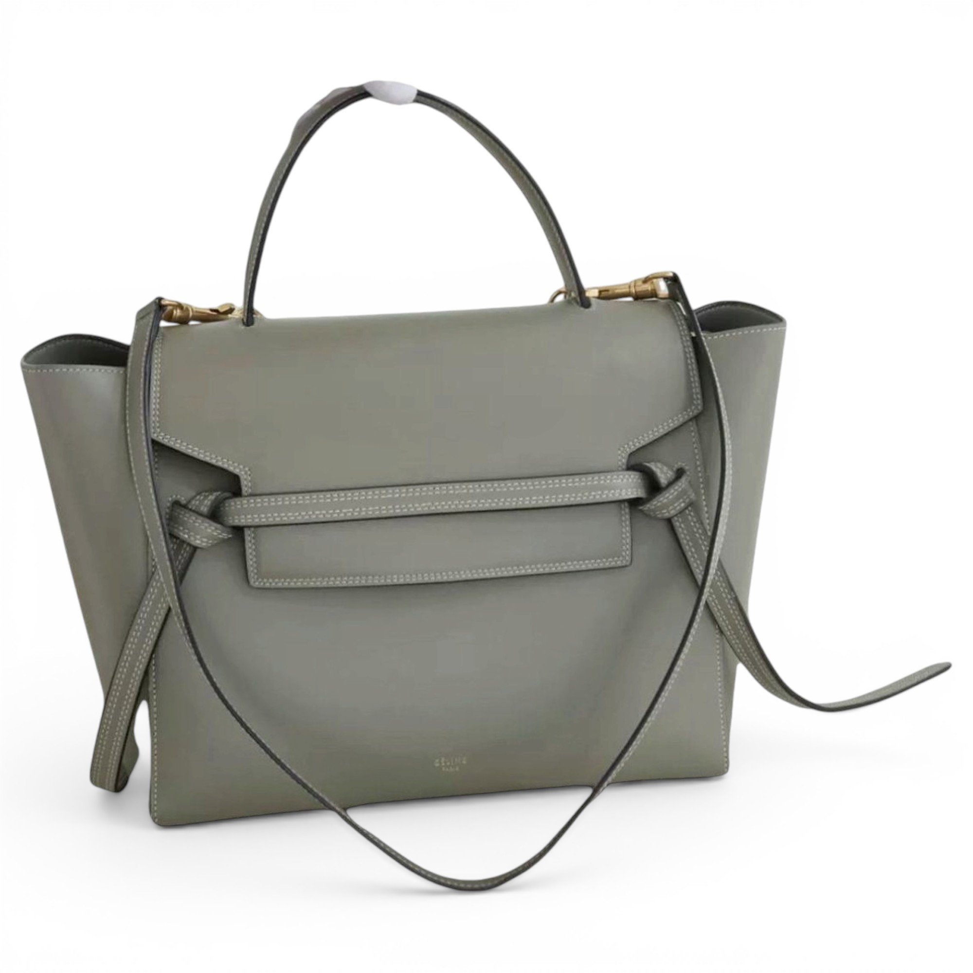 Belt leather handbag
