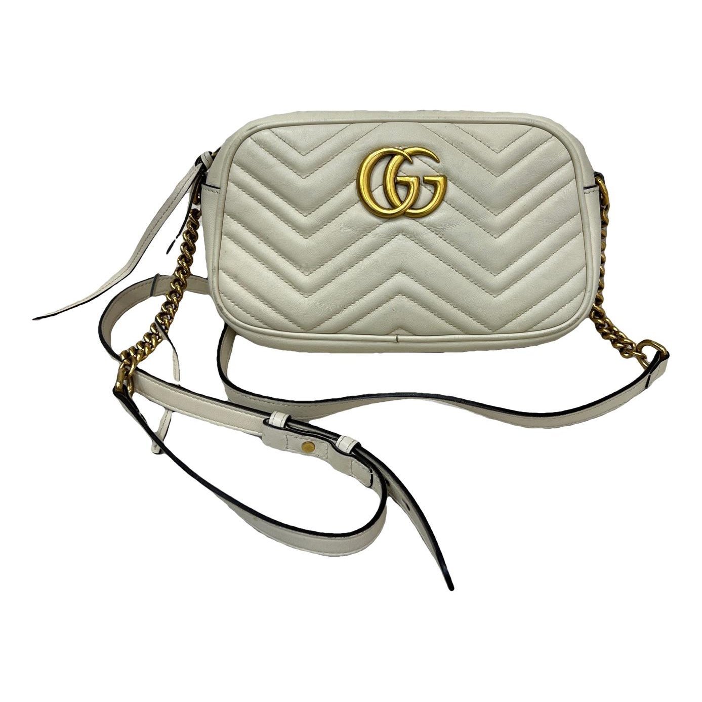 Pearly GG Marmont leather handbag