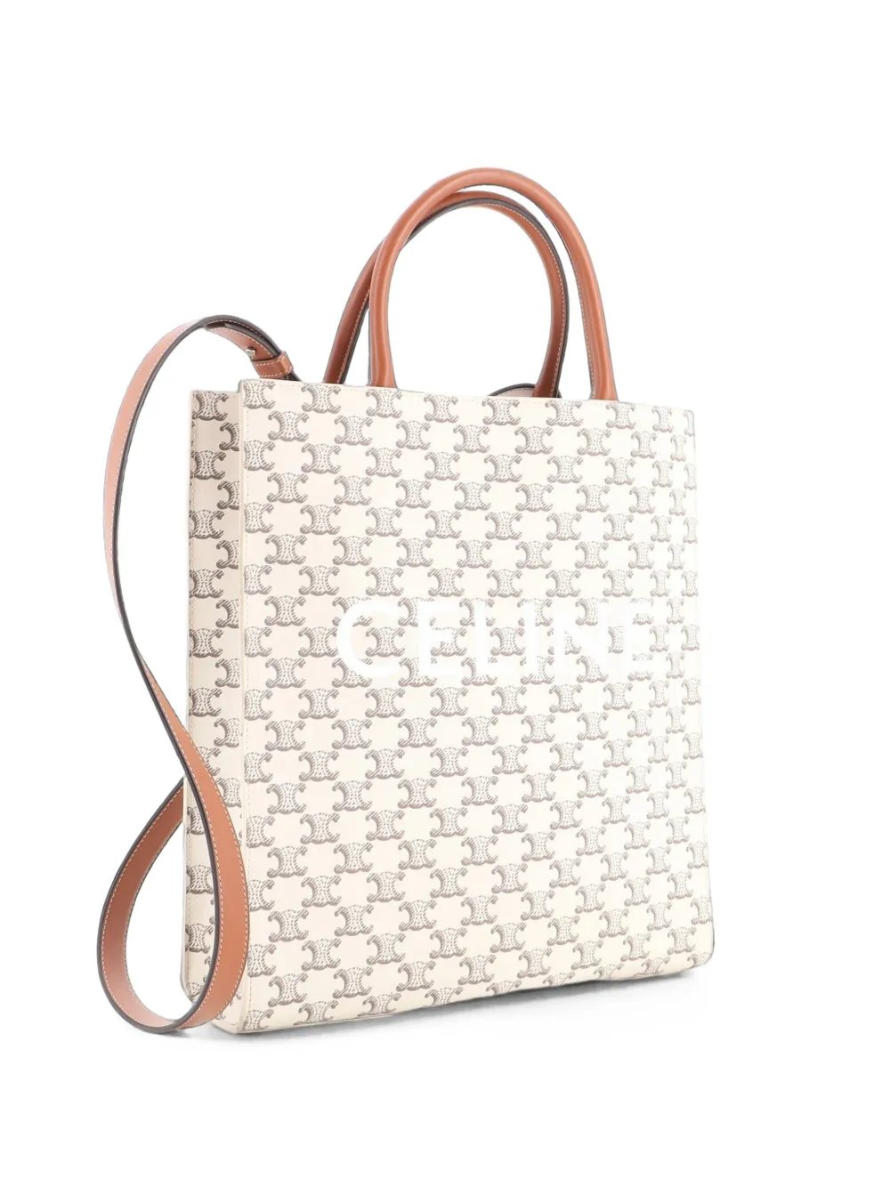 Vertical Cabas Triomphe Coated Canvas Medium tote bag