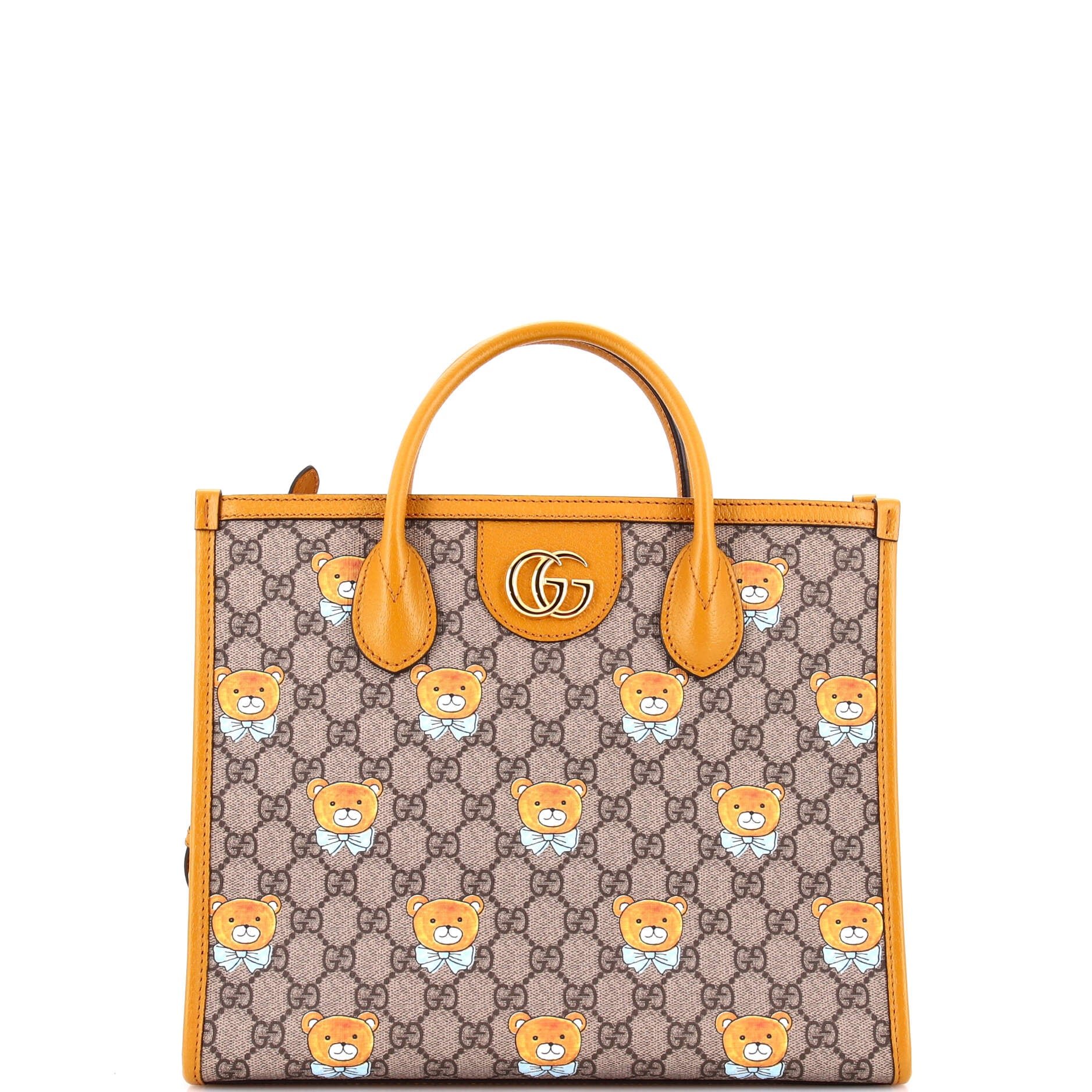 x EXO-KAI Top Handle Shopping Tote Printed GG Coated Canvas Small