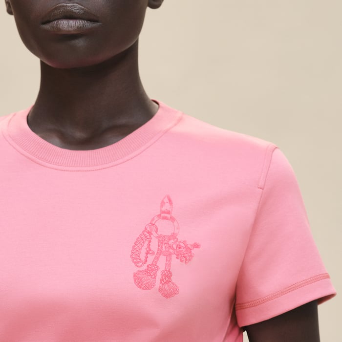 Rose Sorbet Printed Straight T-shirt
