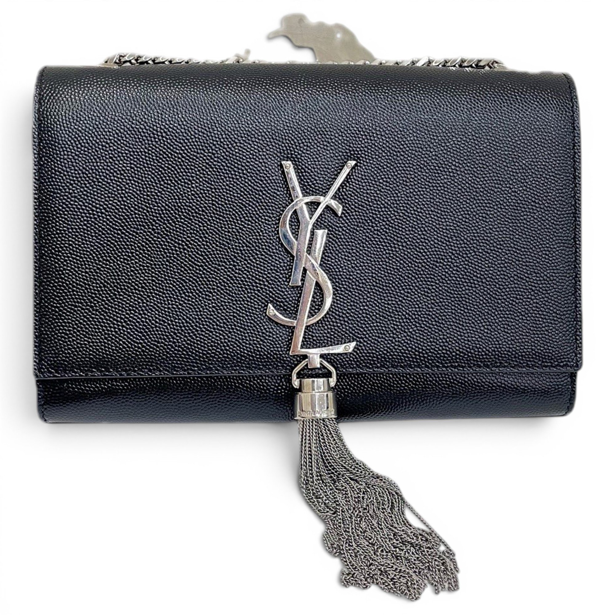 Pompom Kate leather handbag
