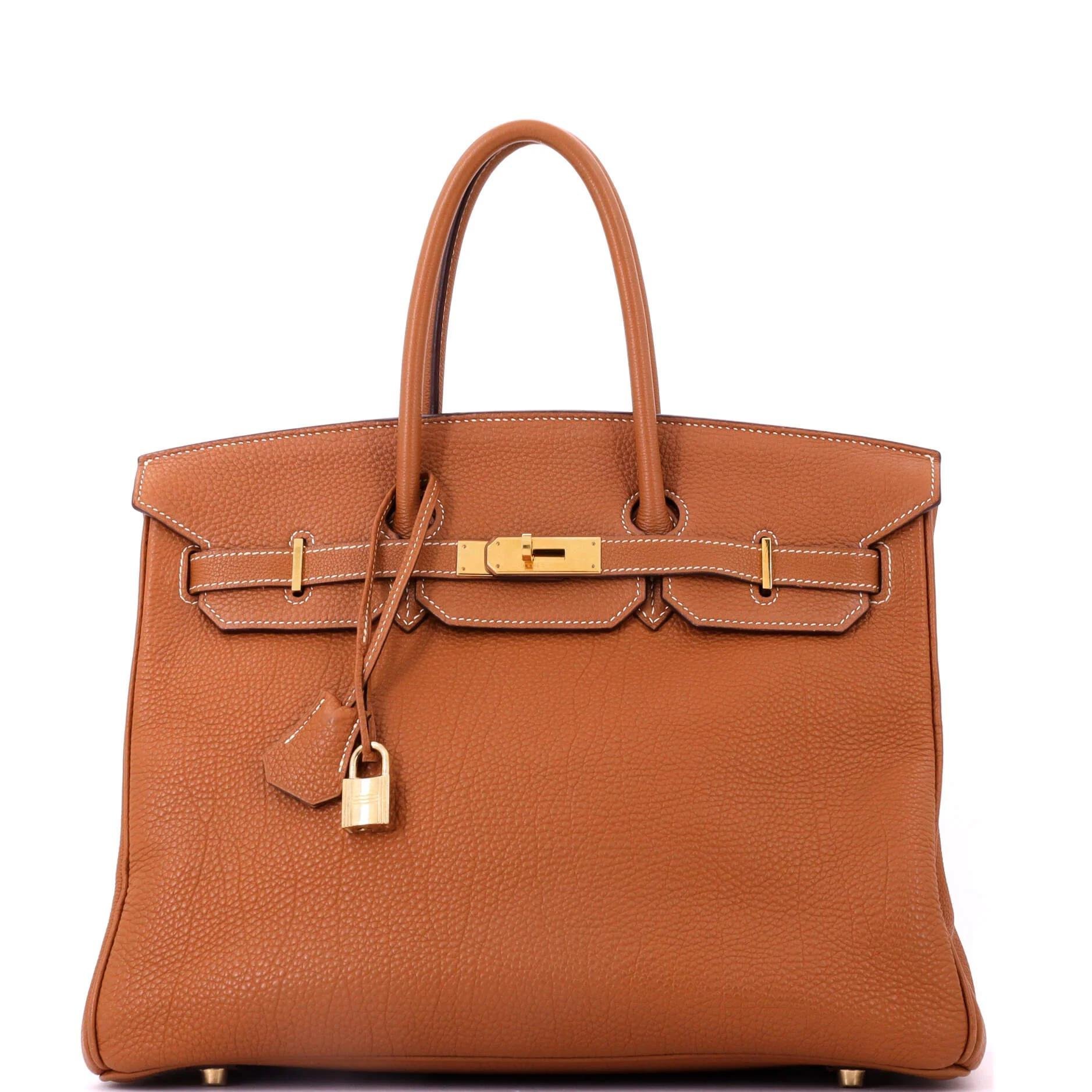 Birkin 35 leather tote