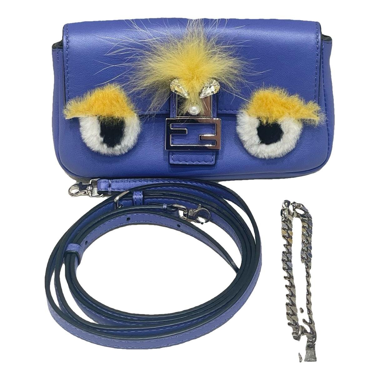 Baguette Chain Midi leather crossbody bag