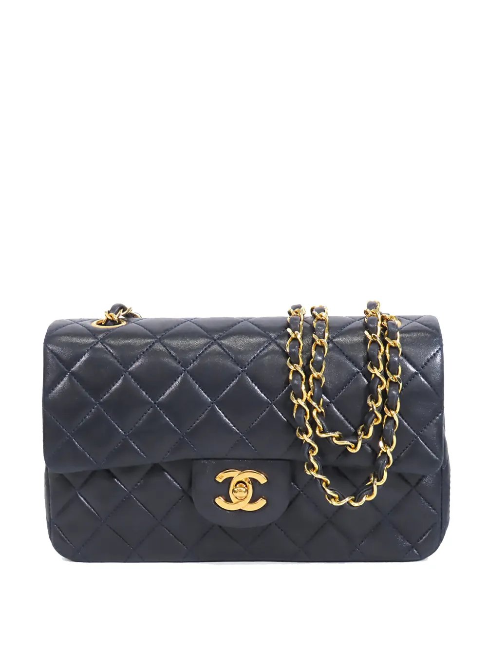 1989-1991 Small Classic Lambskin Double Flap shoulder bag