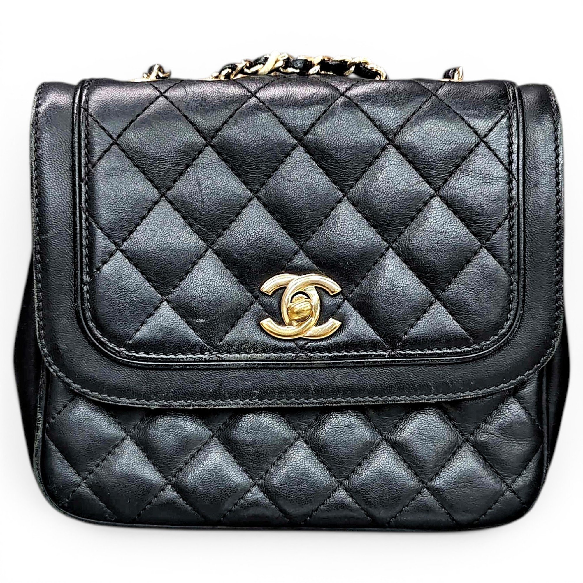 Coco Luxe leather handbag