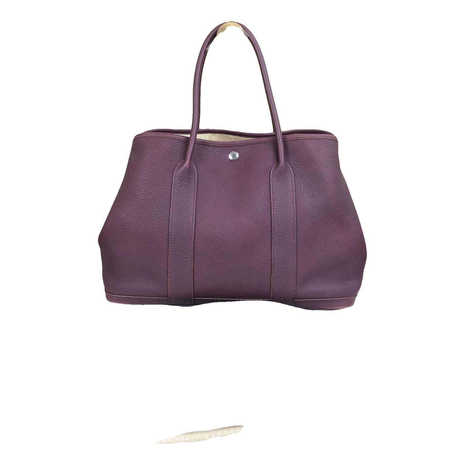 Hermes Garden Party 36 Handbag Natural 4883