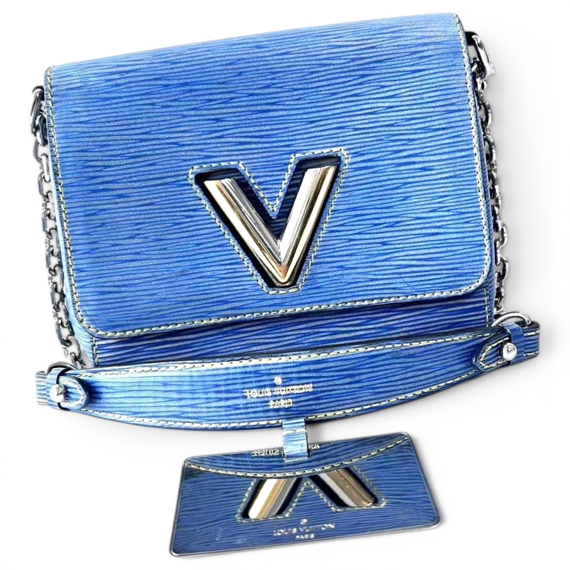 Twist leather handbag