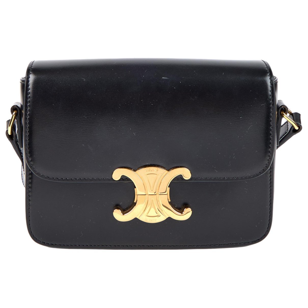 Triomphe leather crossbody bag