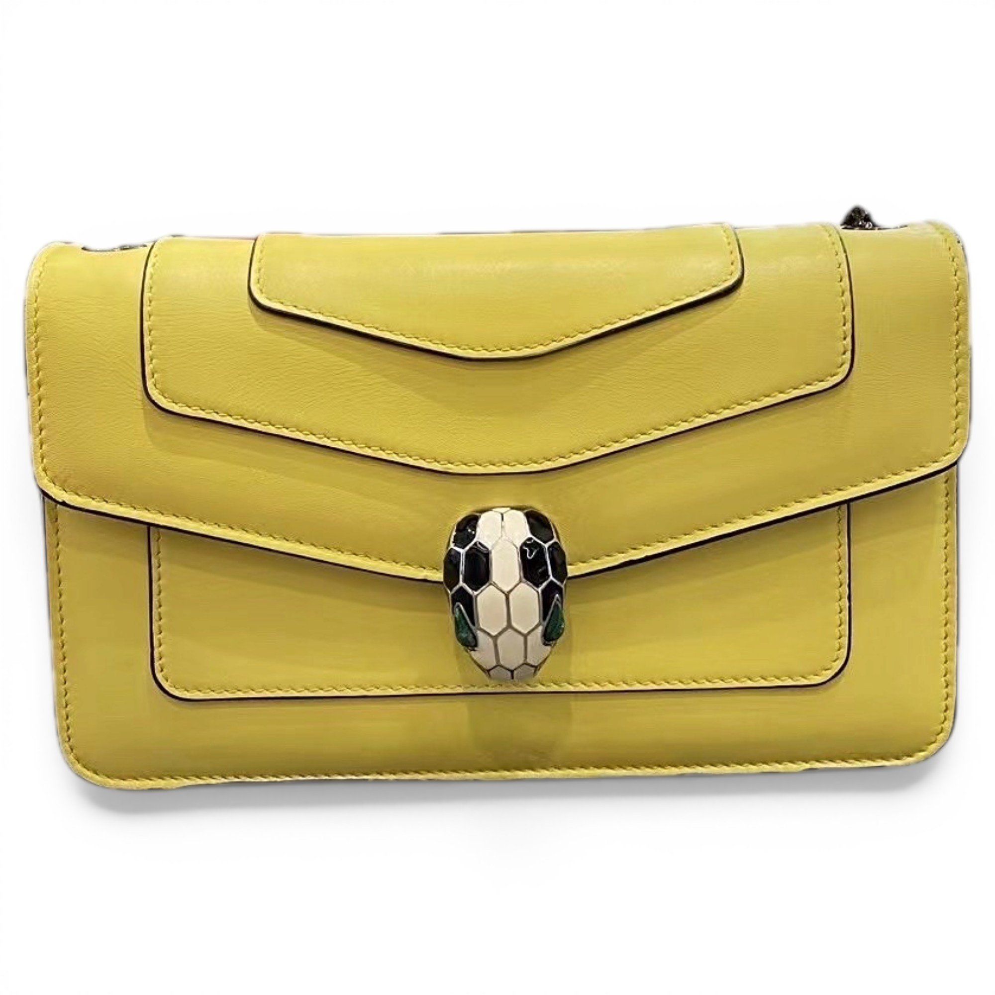 Serpenti leather handbag