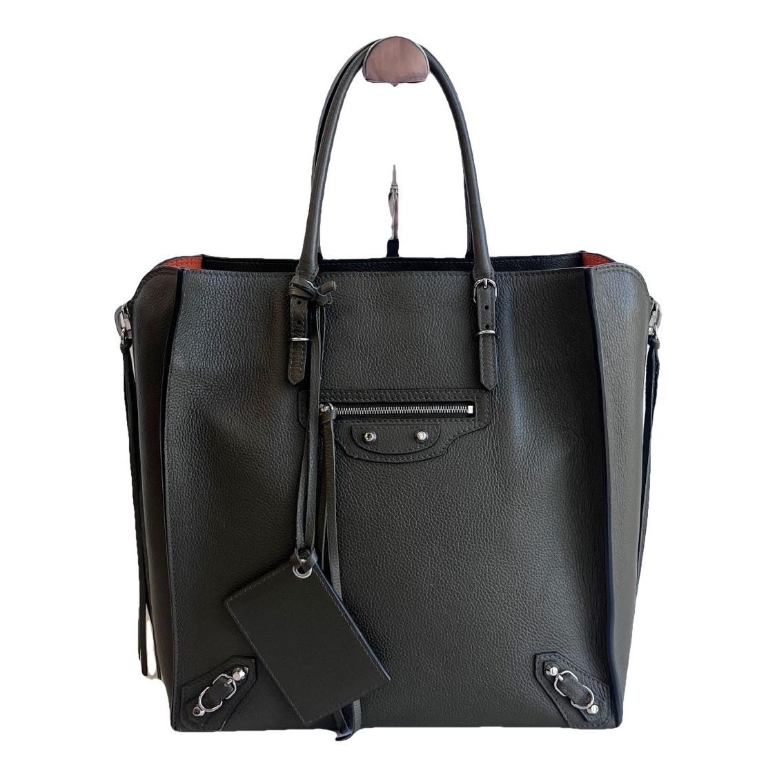 Papier leather handbag