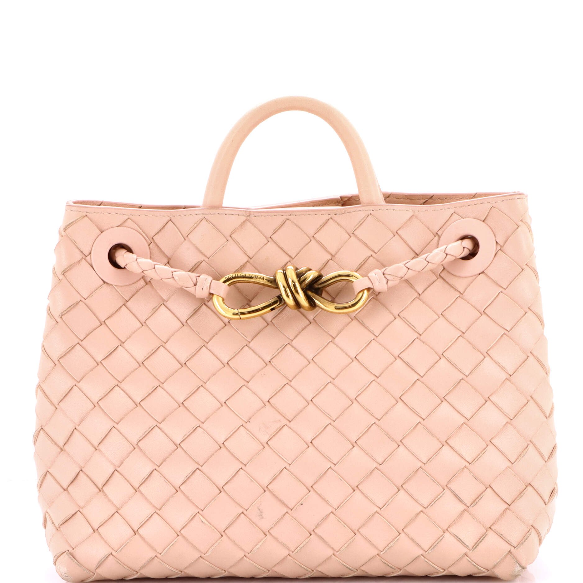 Andiamo Top Handle Bag Intrecciato Nappa Small